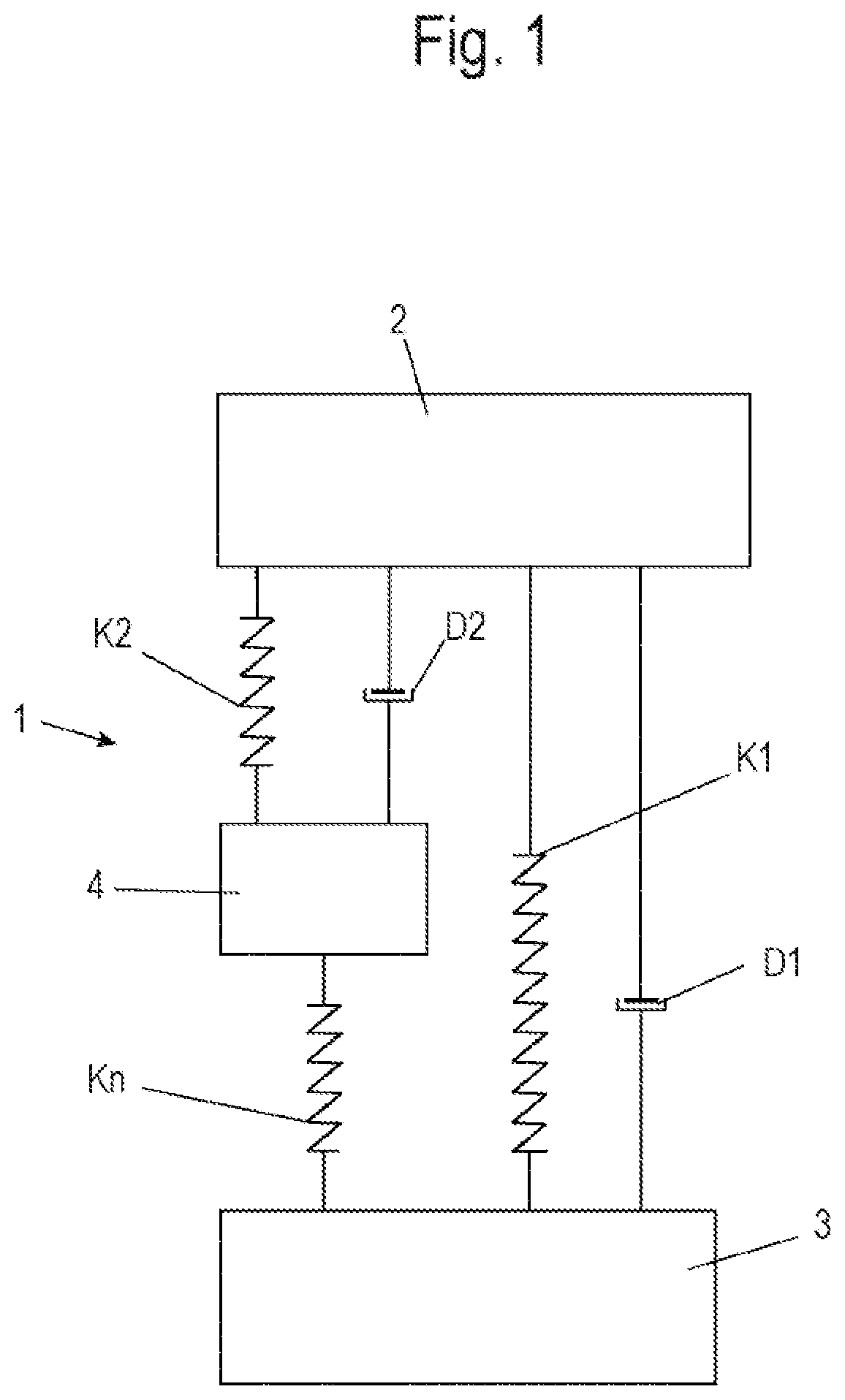 Patent US12157340 Figure 1 – Spring system having a wide-band insulating effect