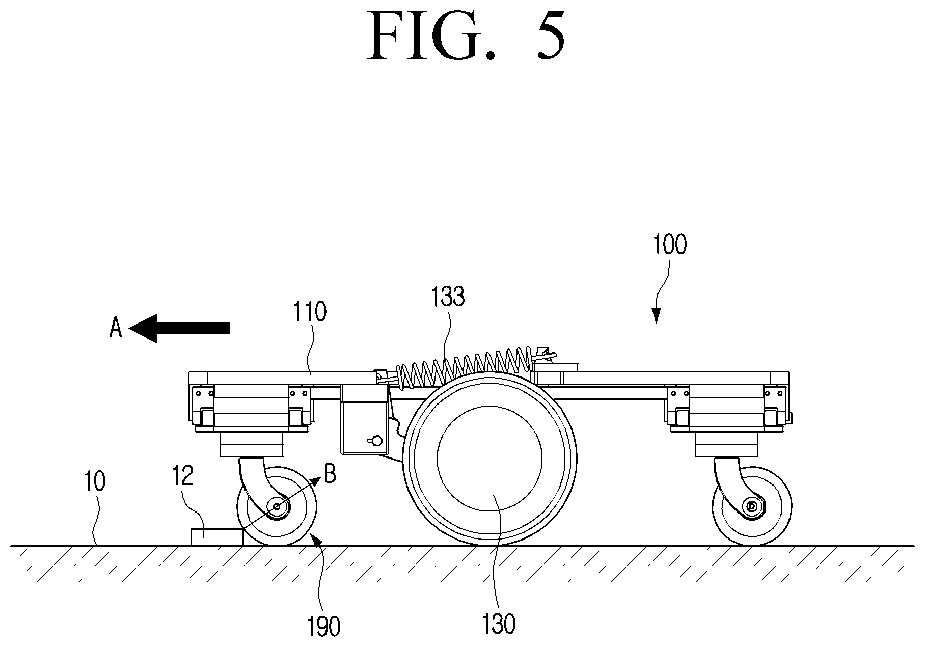 Patent US12157343 Figure 5 – Driving robot device