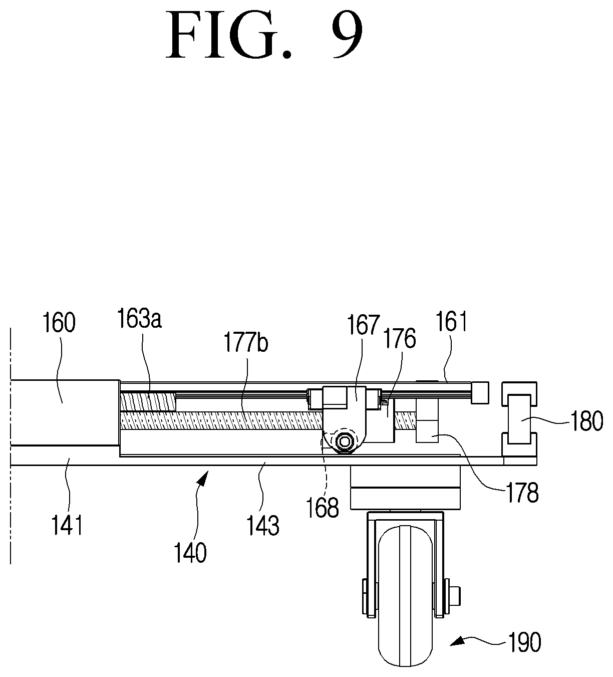 Patent US12157343 Figure 9 – Driving robot device