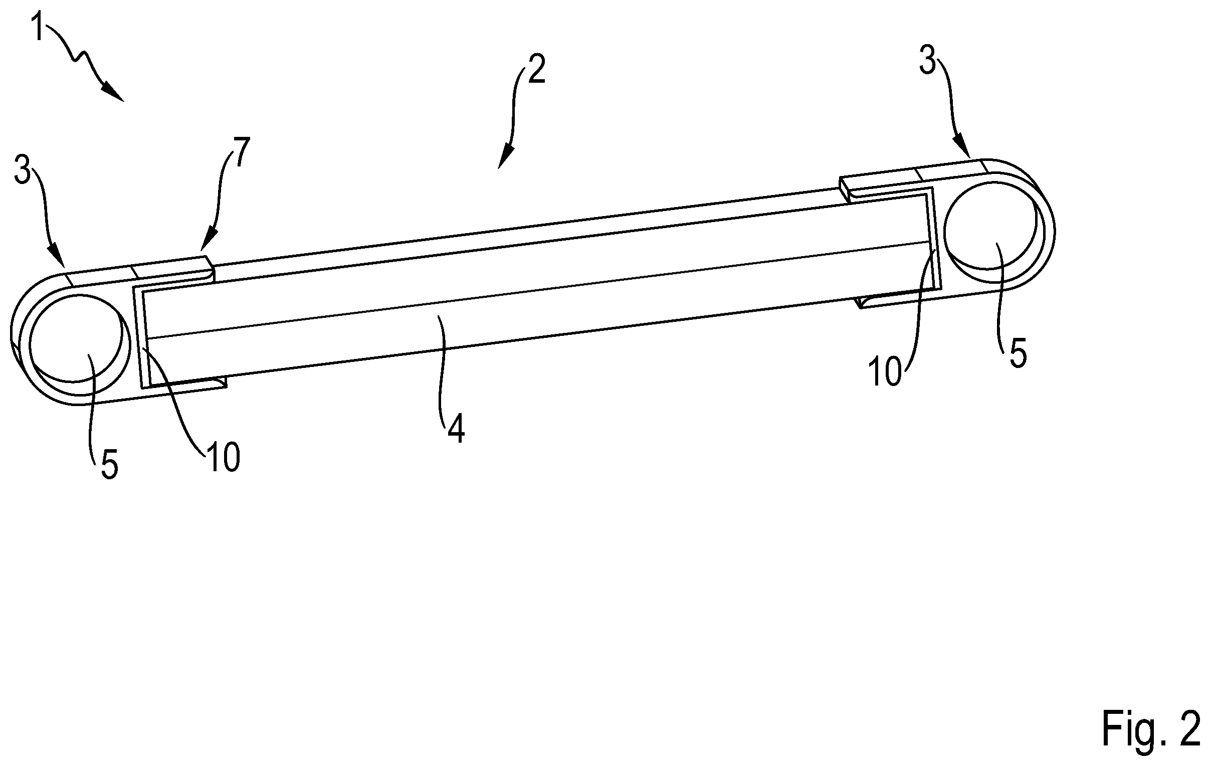Patent US12157344 Figure 2 – Load introduction element for a chassis component, method for producing a load introduction element, and chassis component