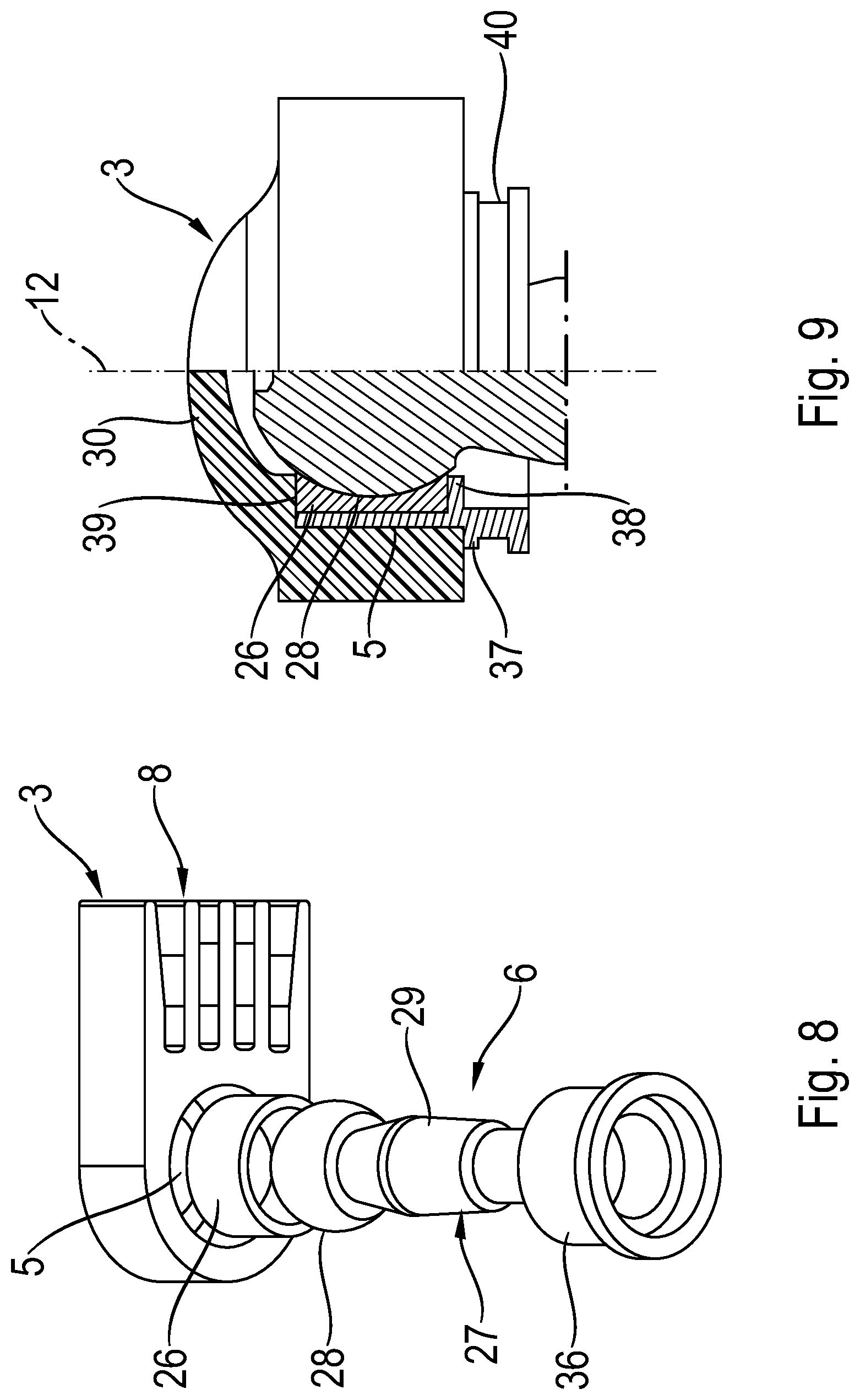 Patent US12157344 Figure 7 – Load introduction element for a chassis component, method for producing a load introduction element, and chassis component