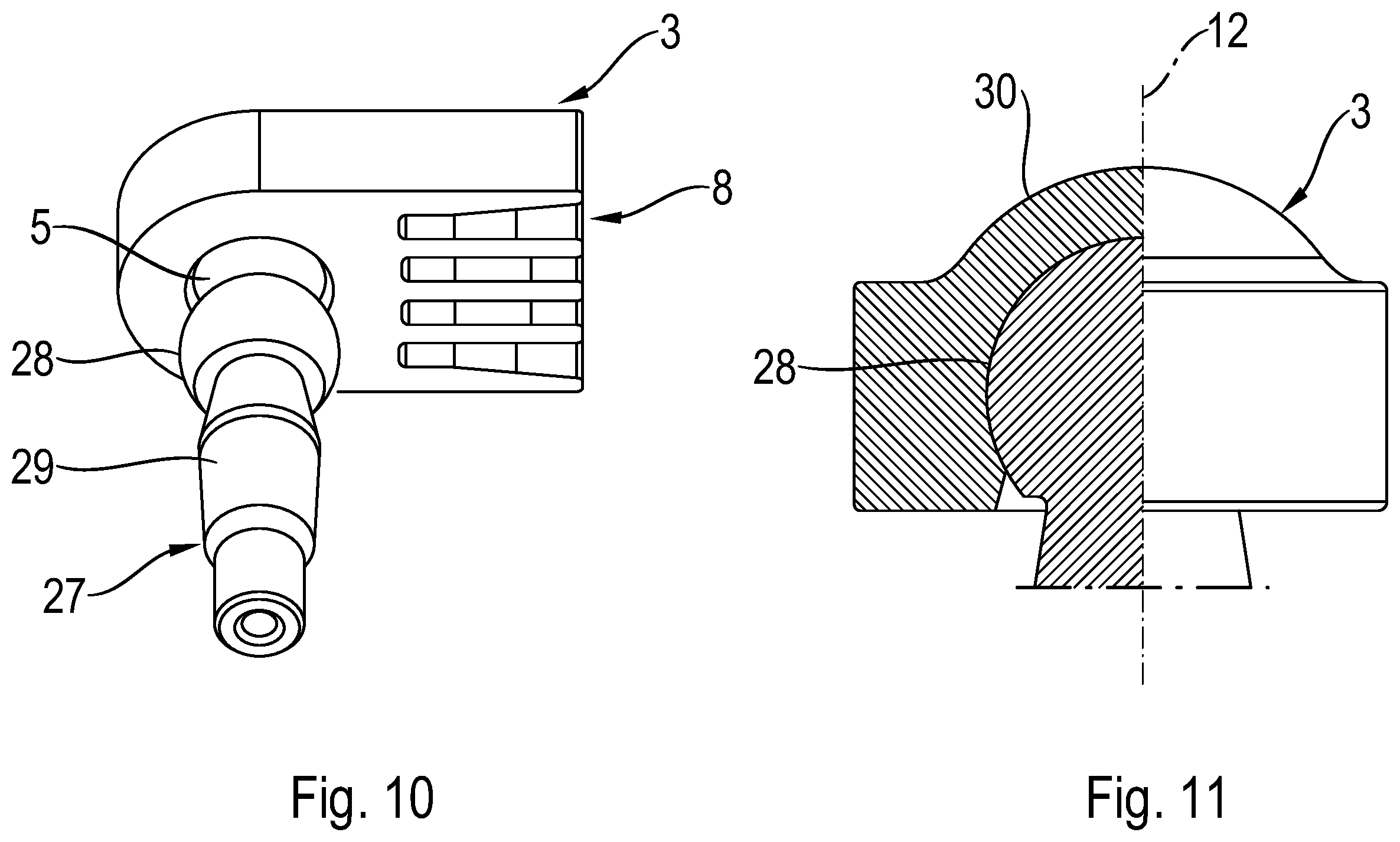 Patent US12157344 Figure 8 – Load introduction element for a chassis component, method for producing a load introduction element, and chassis component