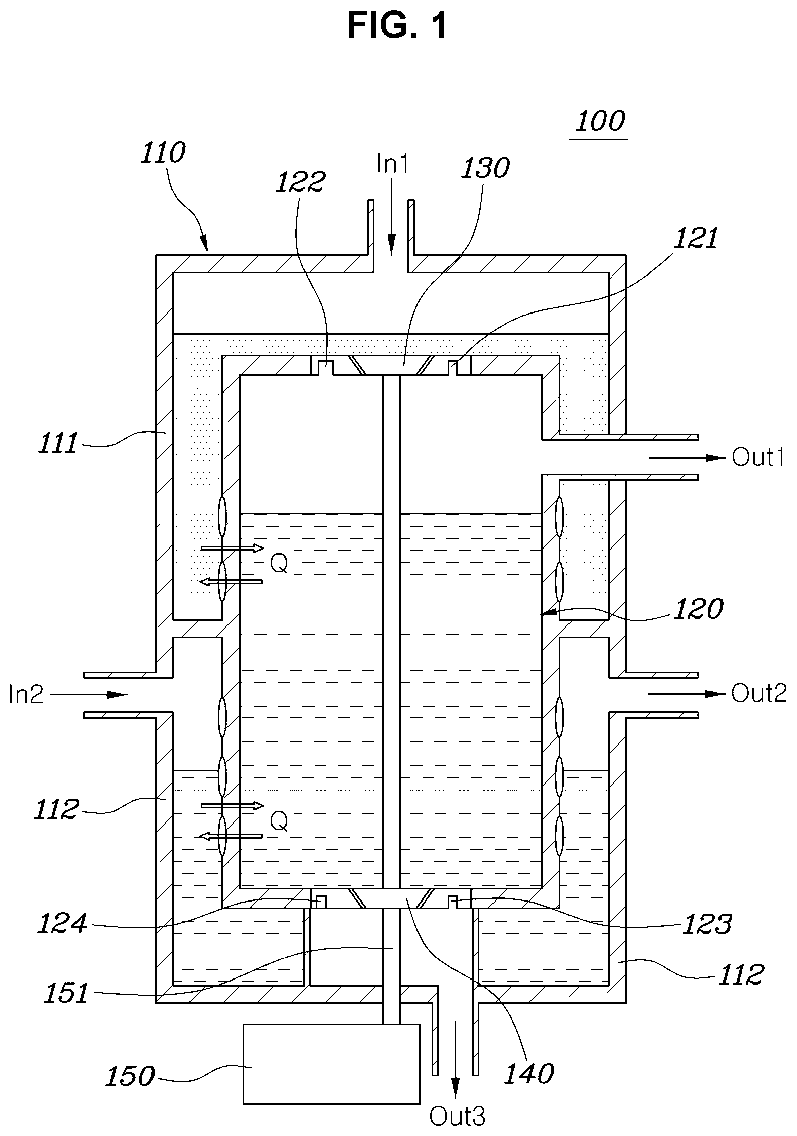 Patent US12157348 Figure 1 – Injection-type heat exchange module and vehicle thermal management system using same