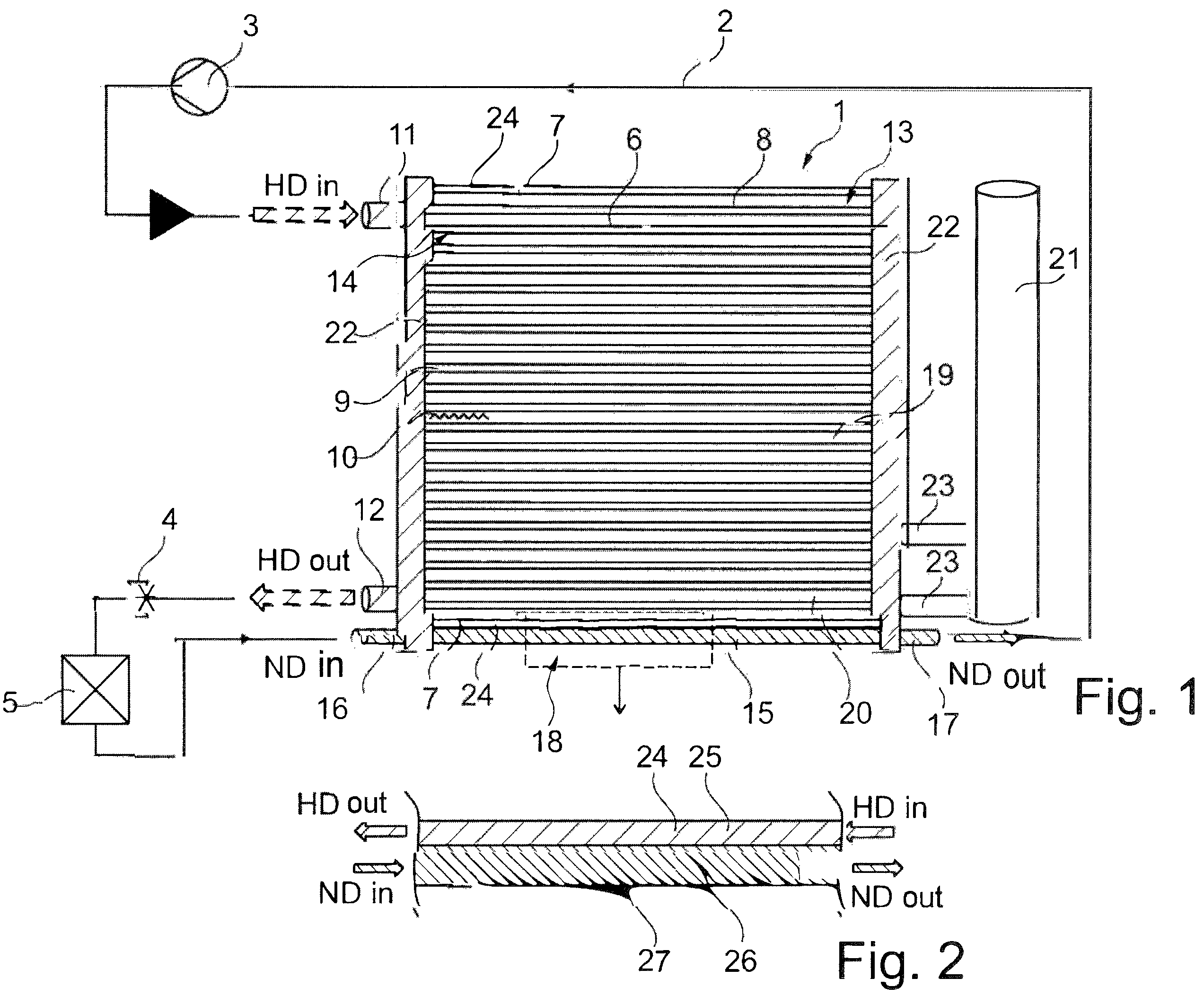 Patent US12157349 Figure 1 – Heat exchanger