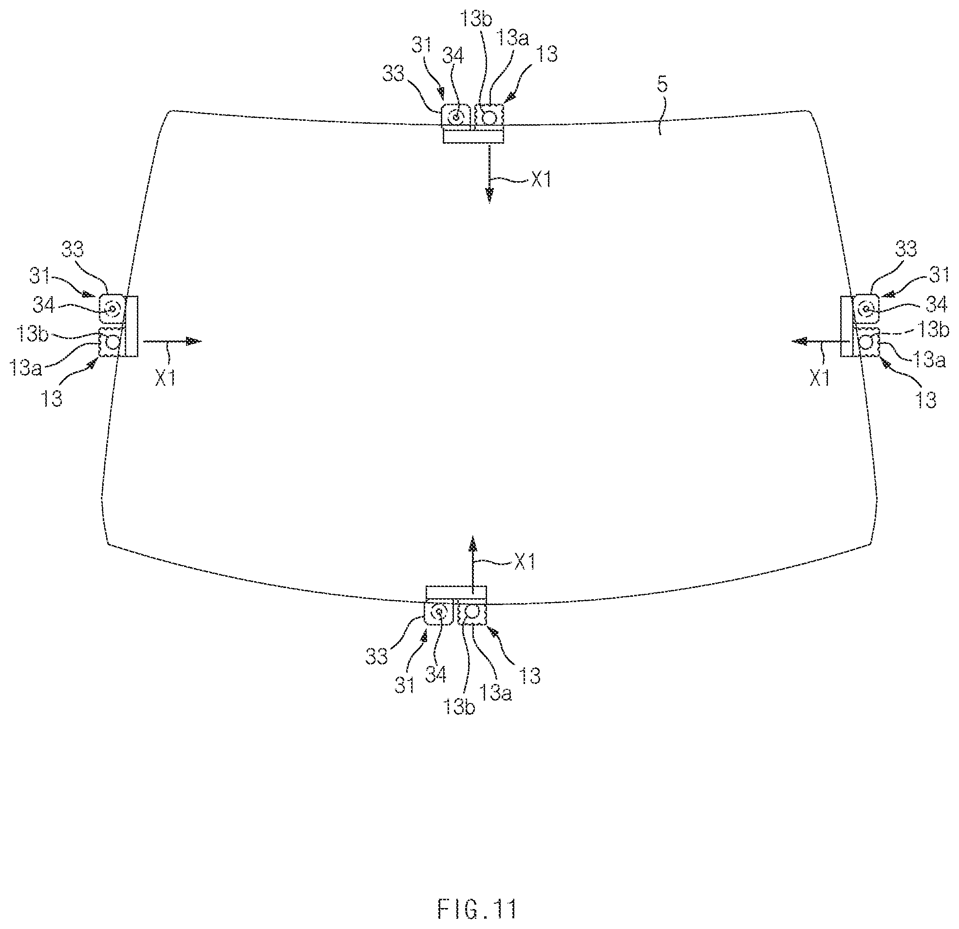 Patent US12157350 Figure 11 – Automotive glass setting apparatus and method thereof
