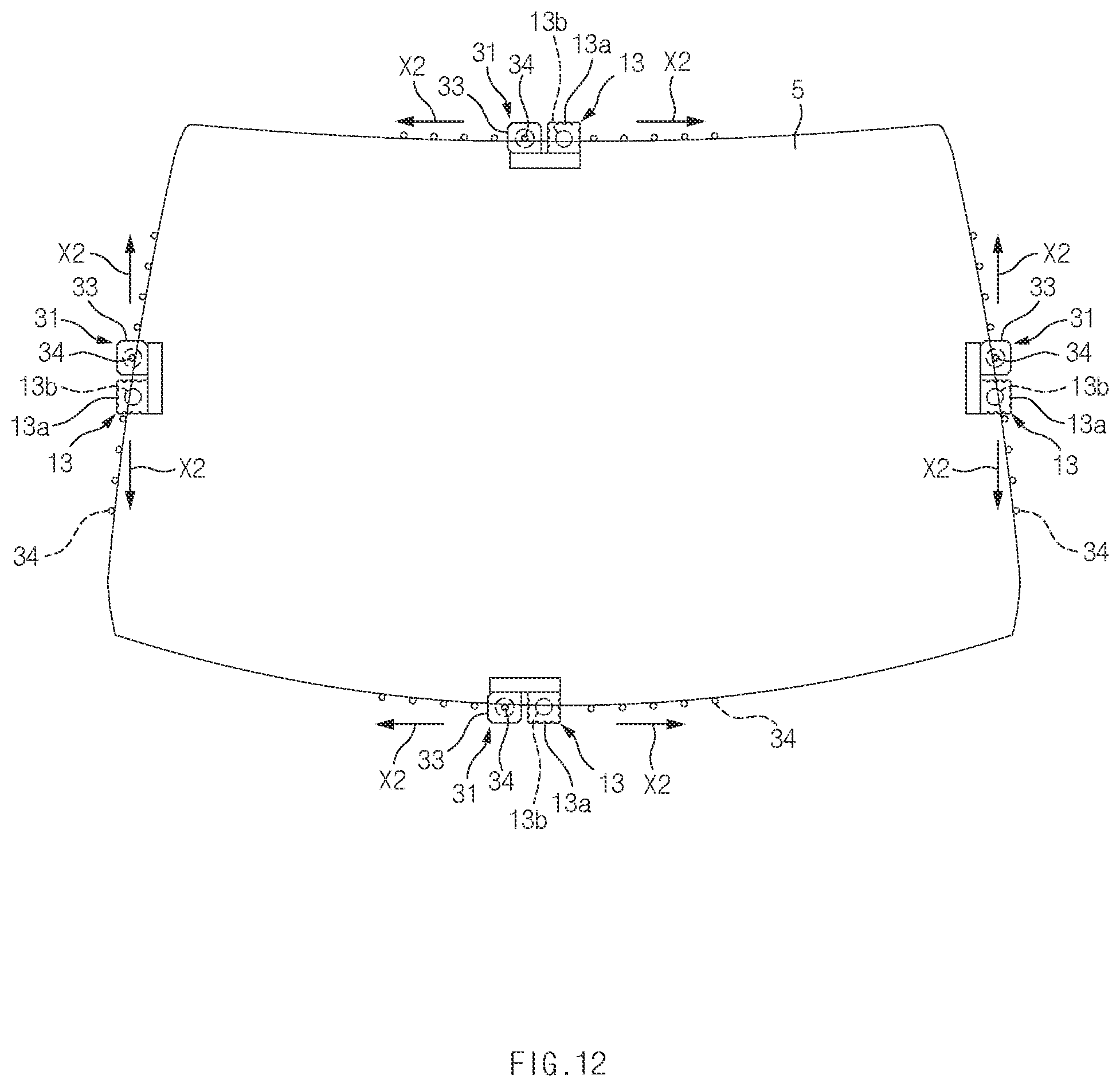Patent US12157350 Figure 12 – Automotive glass setting apparatus and method thereof