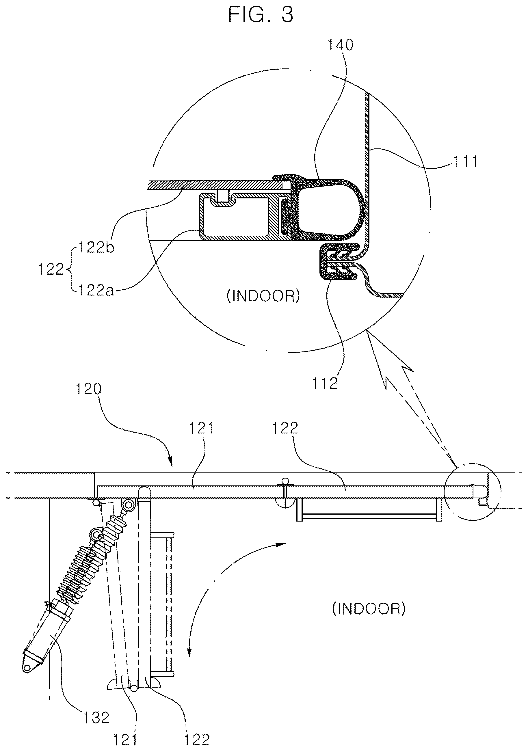 Patent US12157352 Figure 3 – Weather strip for vehicle