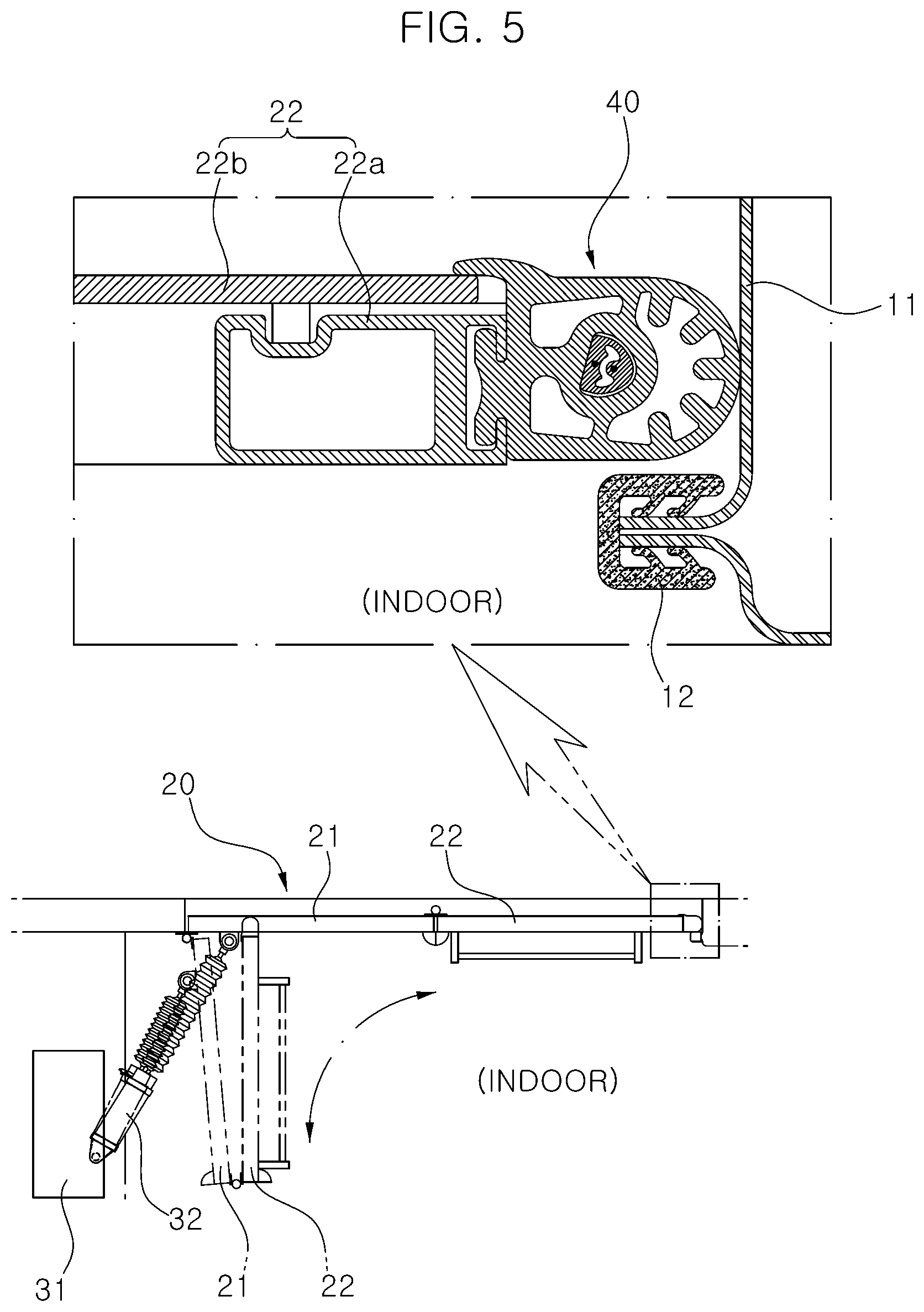 Patent US12157352 Figure 5 – Weather strip for vehicle