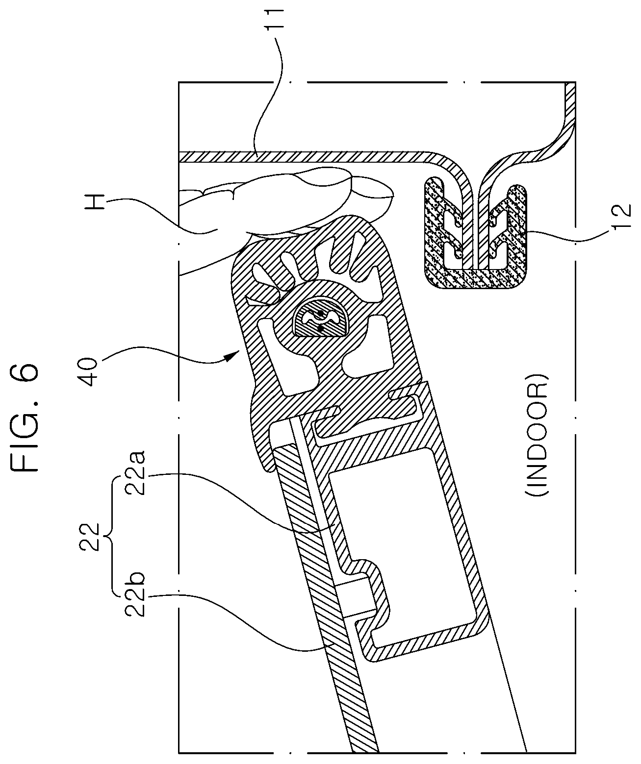 Patent US12157352 Figure 6 – Weather strip for vehicle