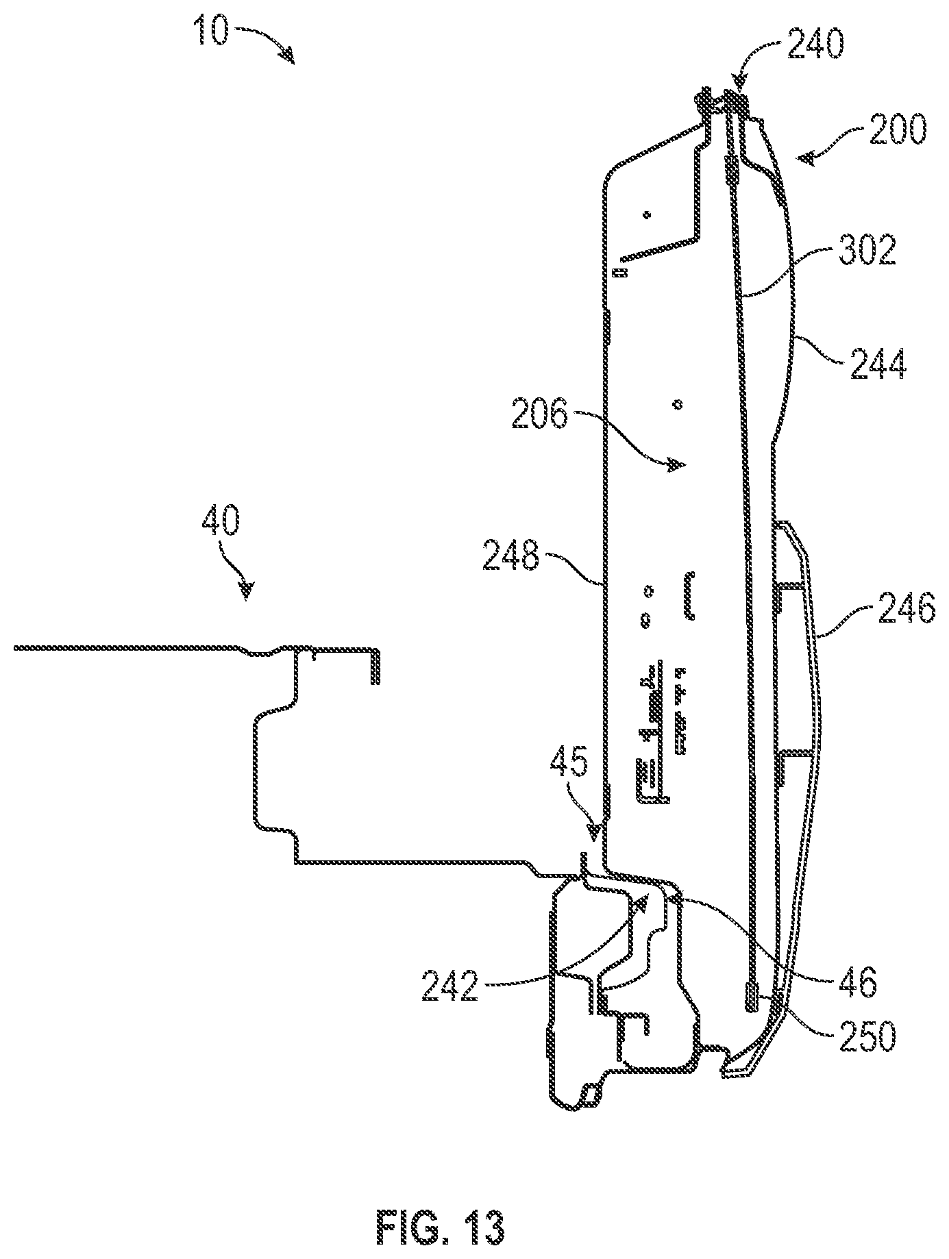 Patent US12157354 Figure 10 – Vehicle door and window arrangement
