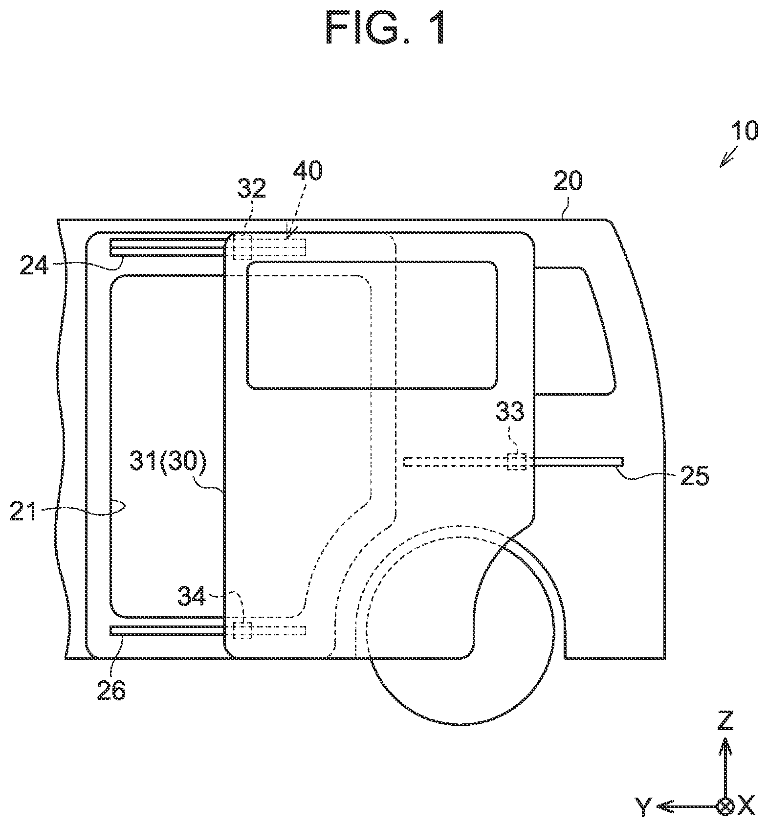 Patent US12157355 Figure 1 – Guide rail