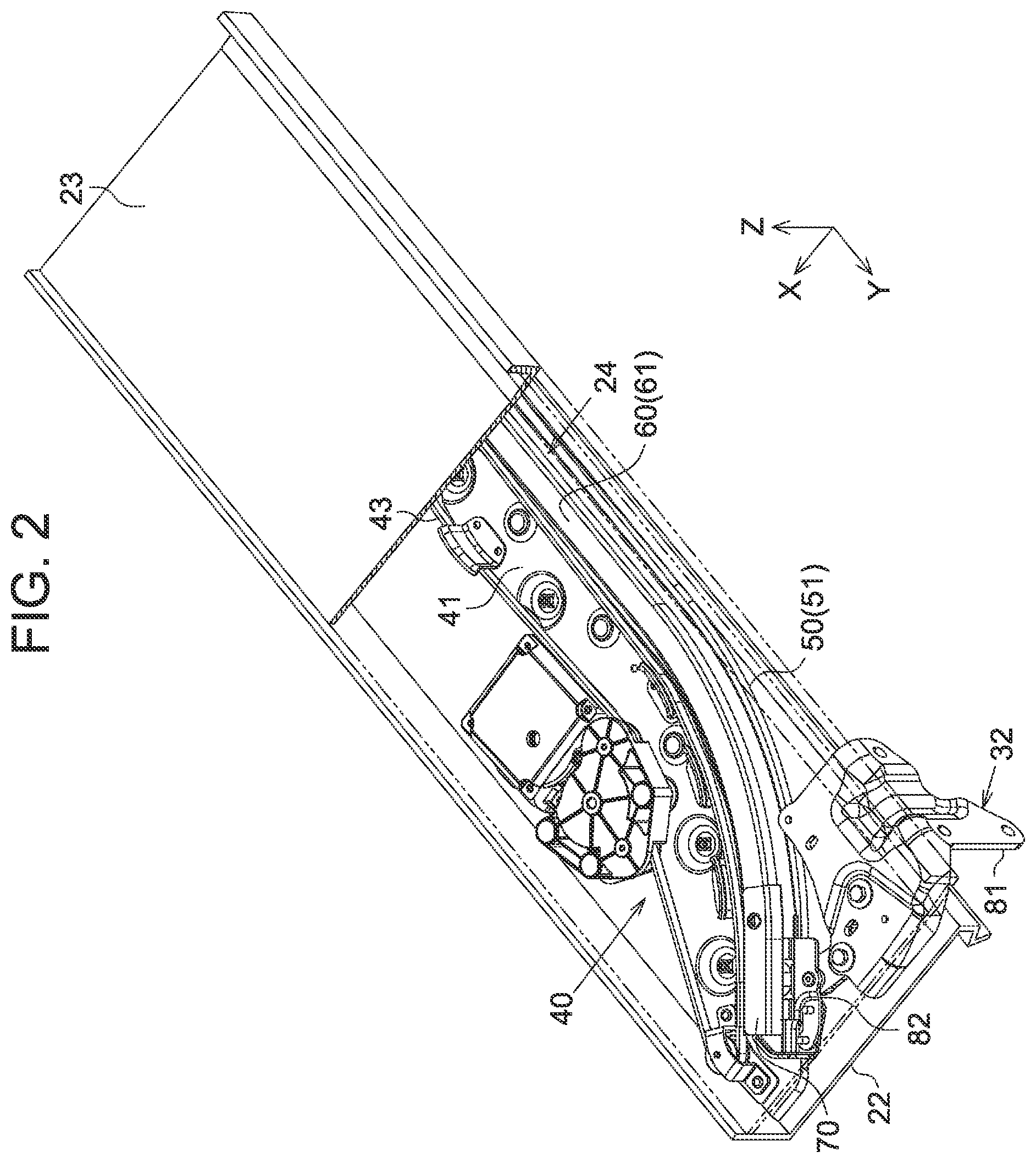 Patent US12157355 Figure 2 – Guide rail