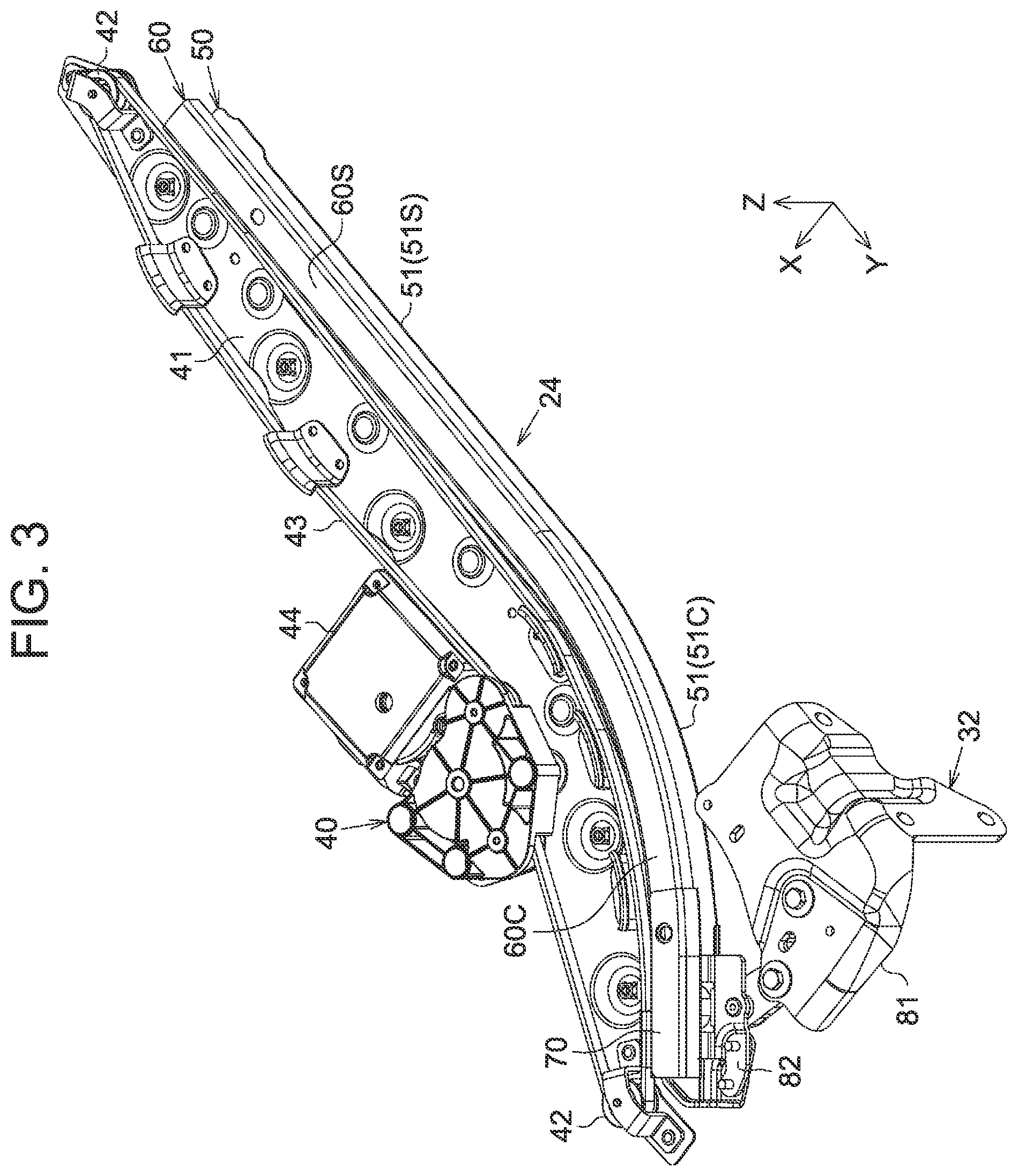 Patent US12157355 Figure 3 – Guide rail