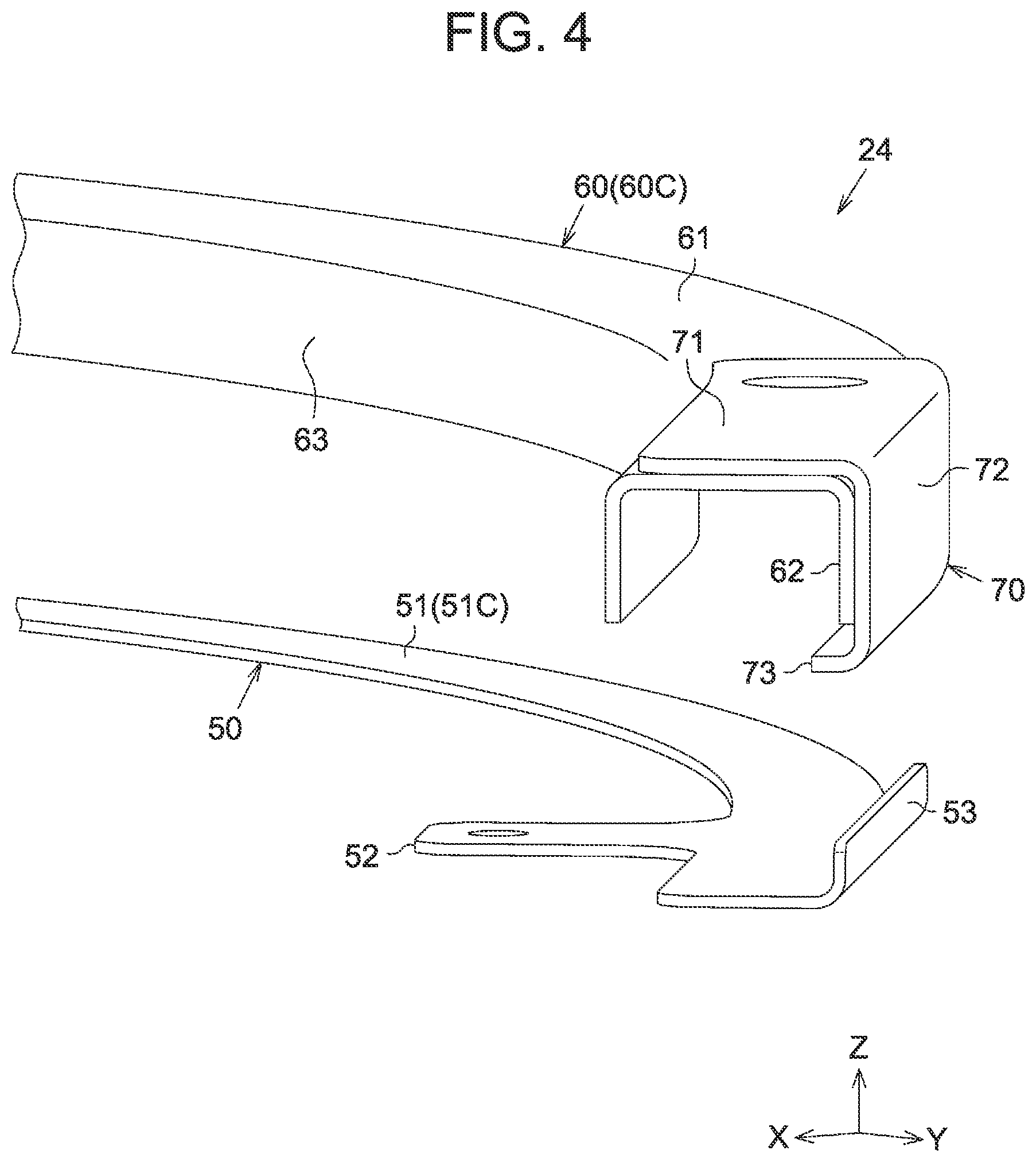 Patent US12157355 Figure 4 – Guide rail