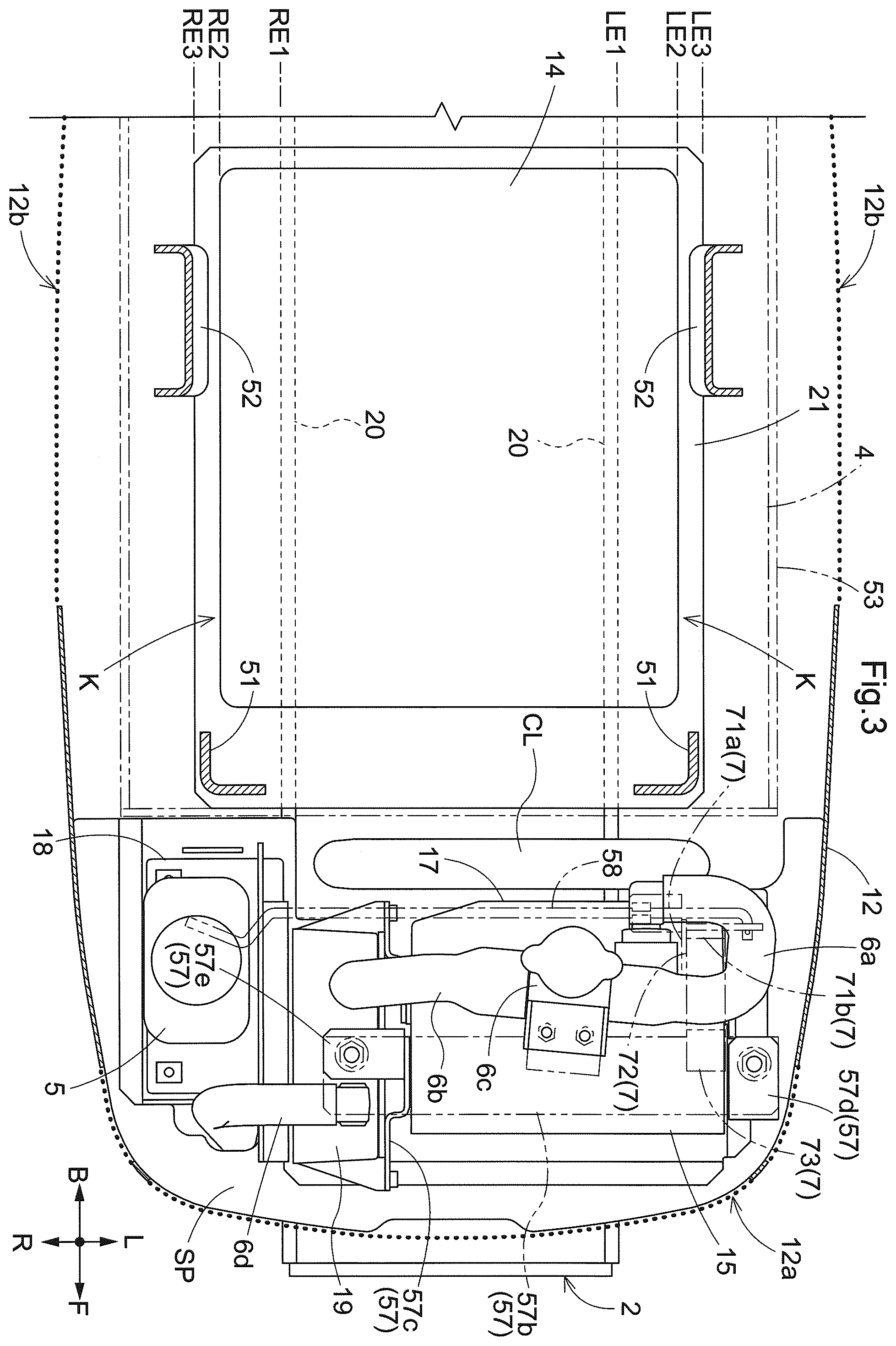 Patent US12157360 Figure 3 – Electric work vehicle