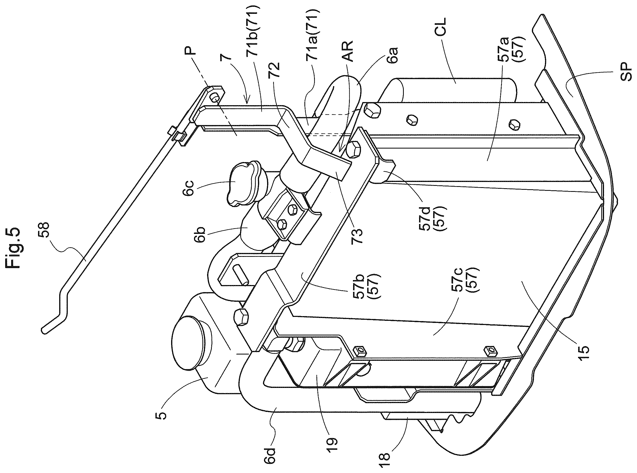 Patent US12157360 Figure 5 – Electric work vehicle