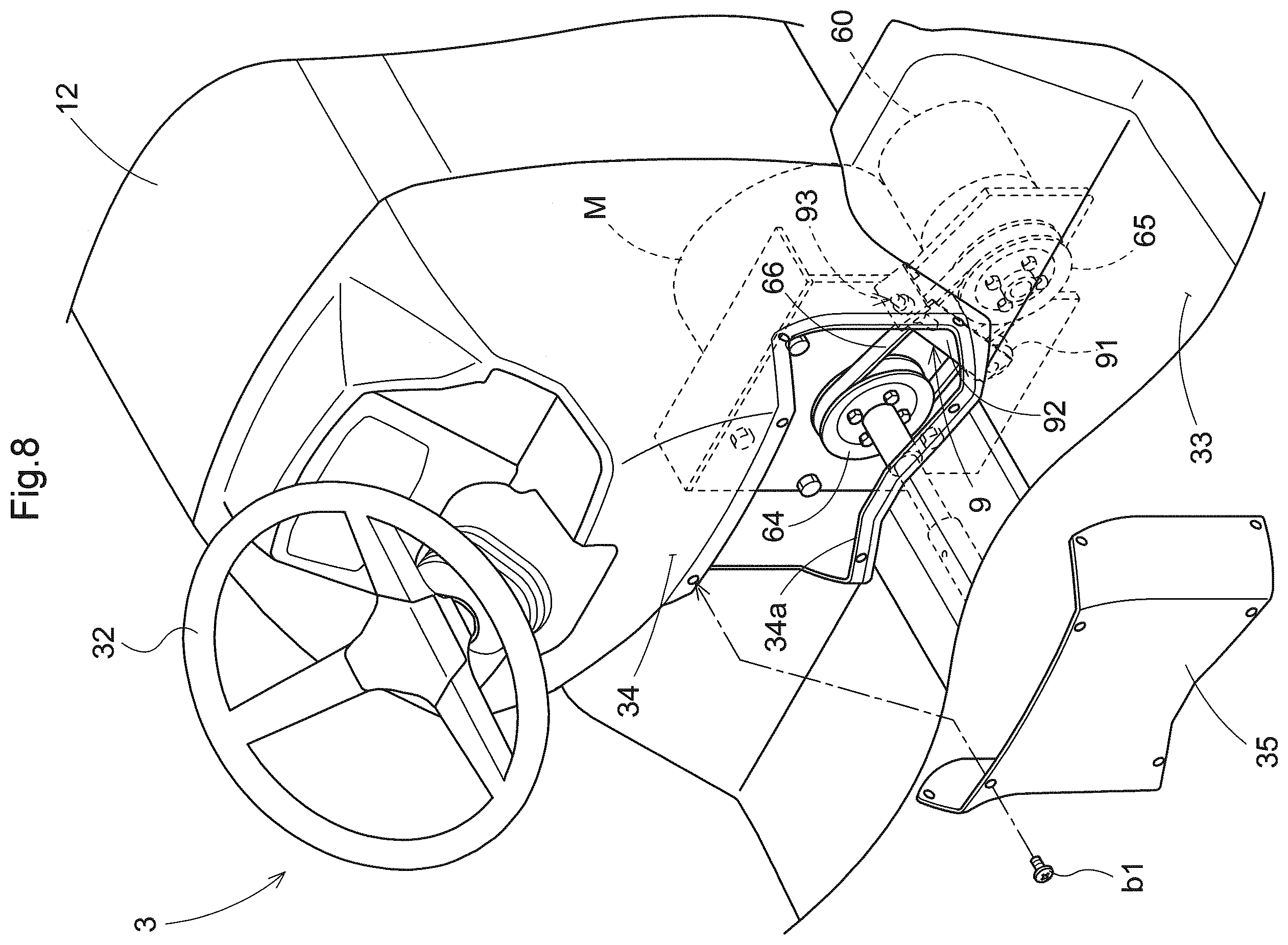Patent US12157360 Figure 8 – Electric work vehicle