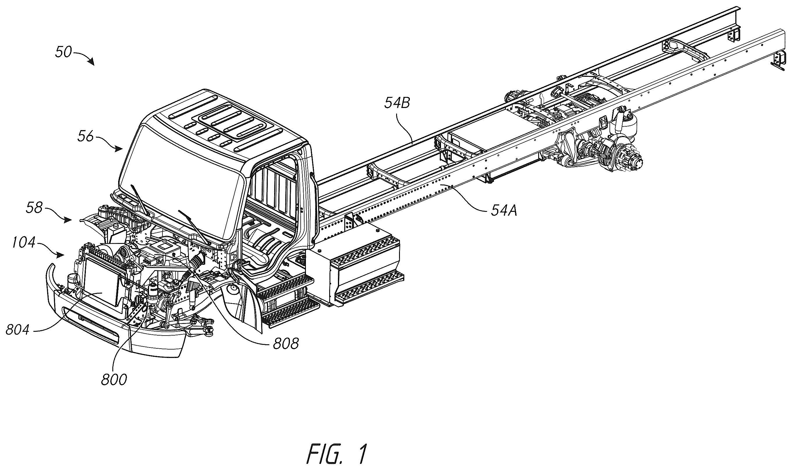 Patent US12157362 Figure 1 – Electric powertrain system for heavy duty vehicles