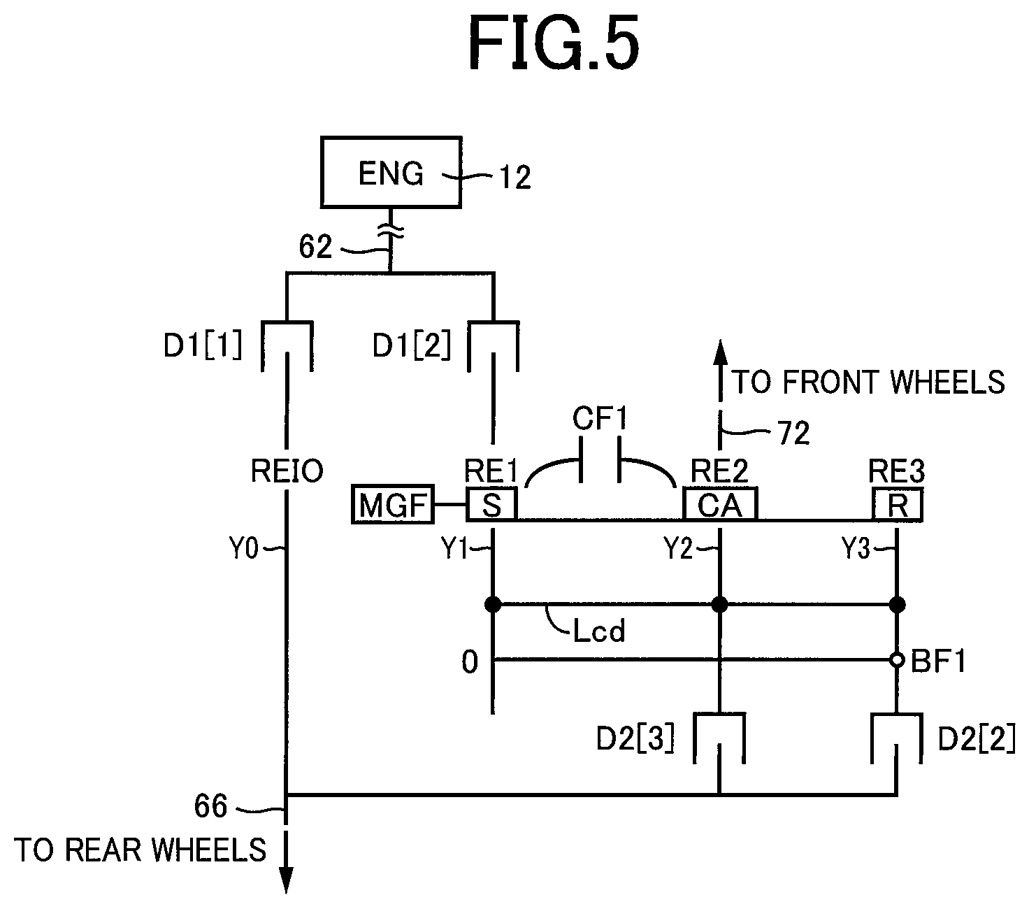 Patent US12157364 Figure 5 – Driving apparatus for vehicle