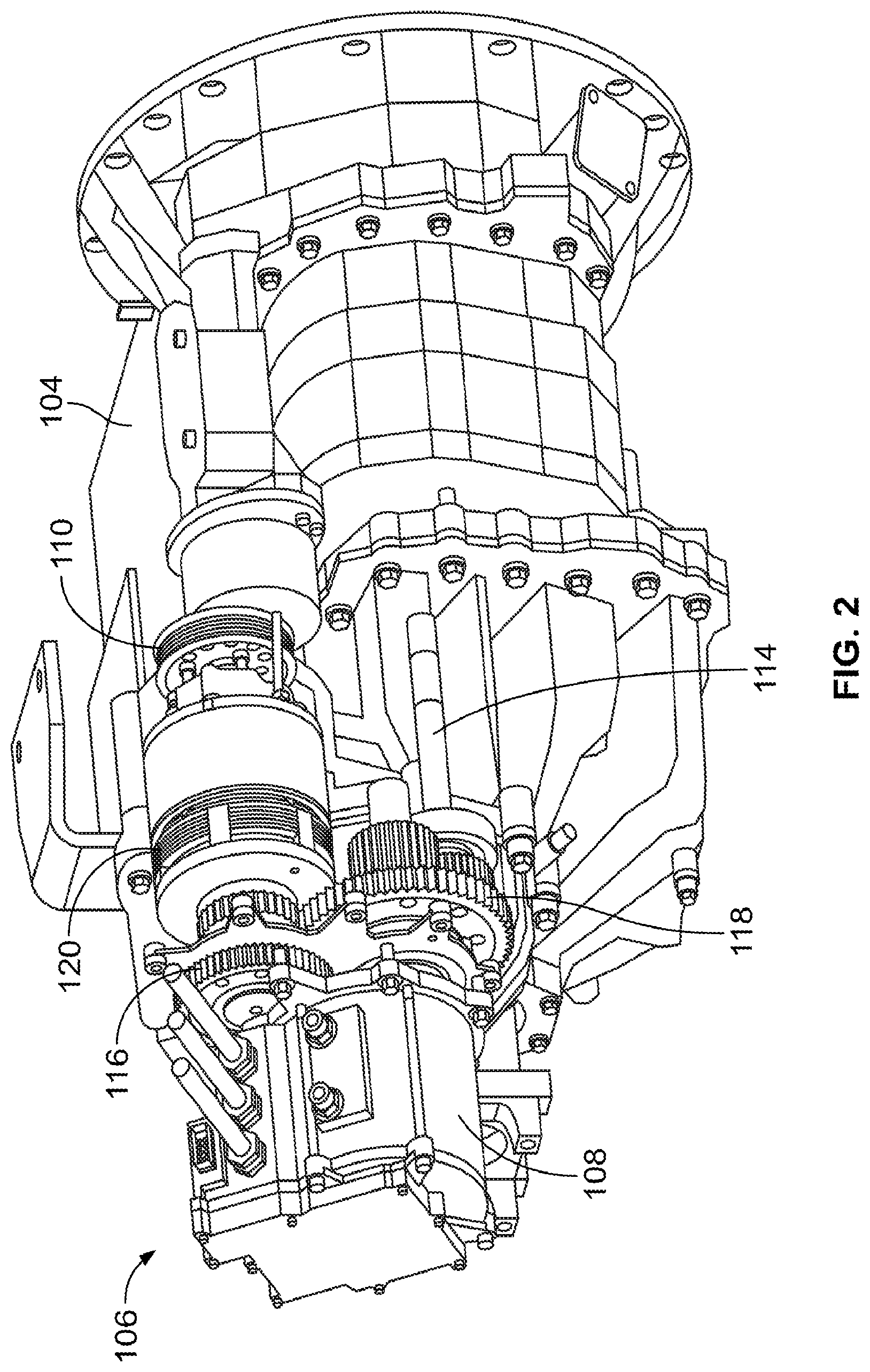 Patent US12157369 Figure 2 – Transmission-mounted combined energy recovery drive