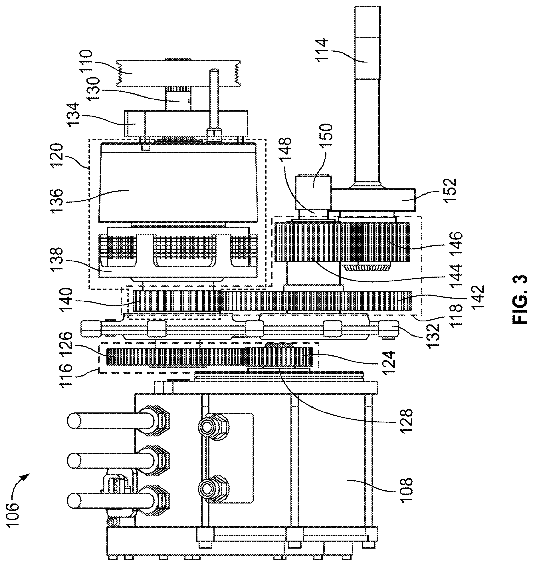 Patent US12157369 Figure 3 – Transmission-mounted combined energy recovery drive