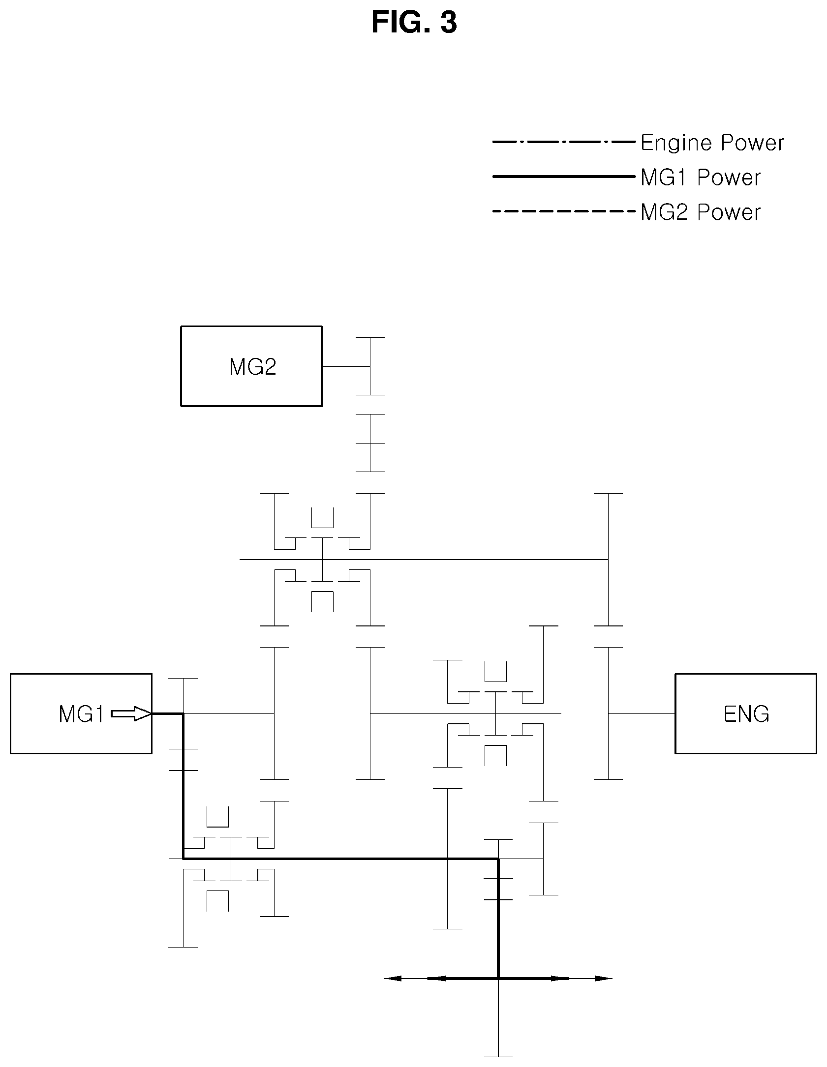 Patent US12157370 Figure 3 – Hybrid powertrain for vehicle