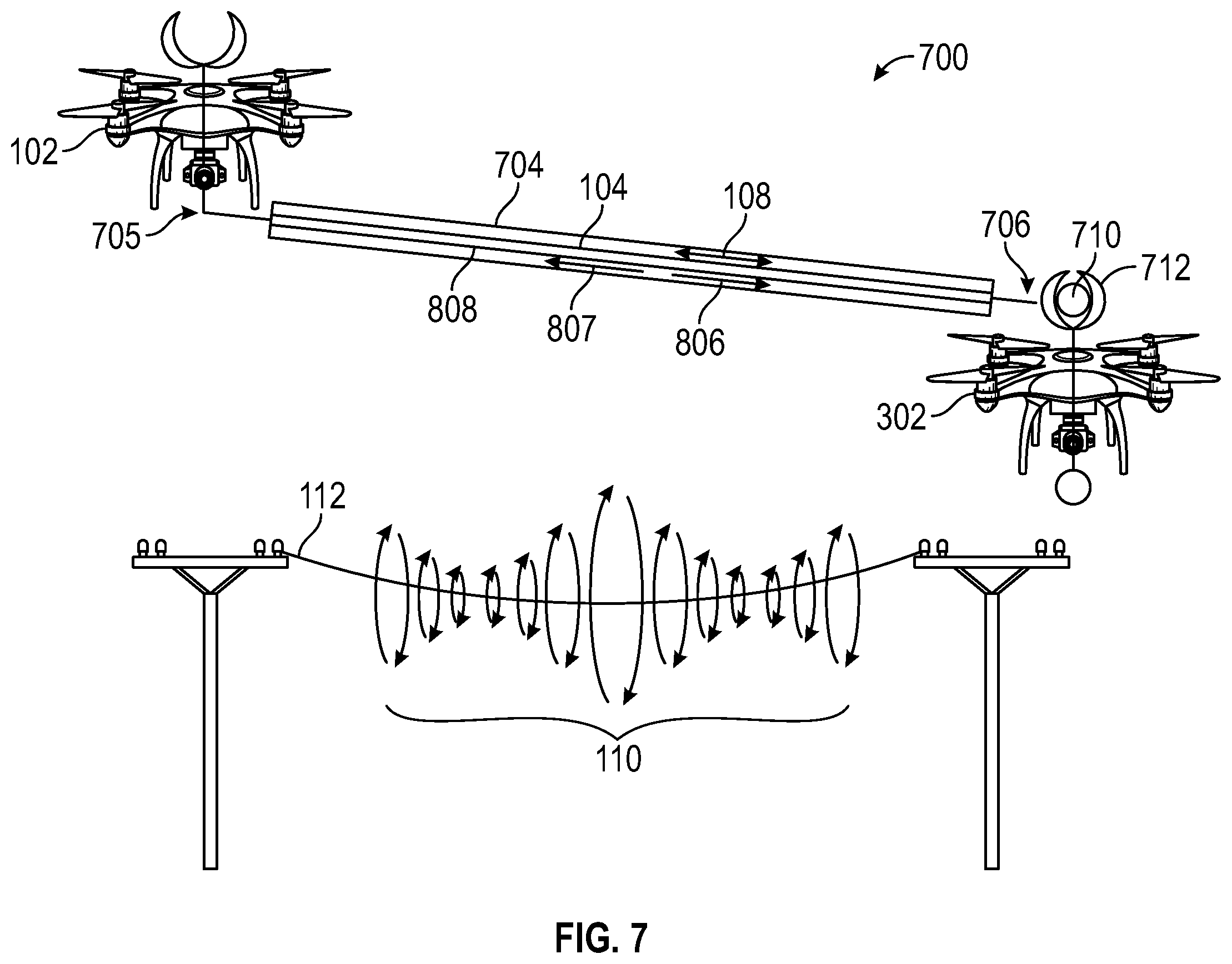 Patent US12157371 Figure 8 – Aerial drone highway