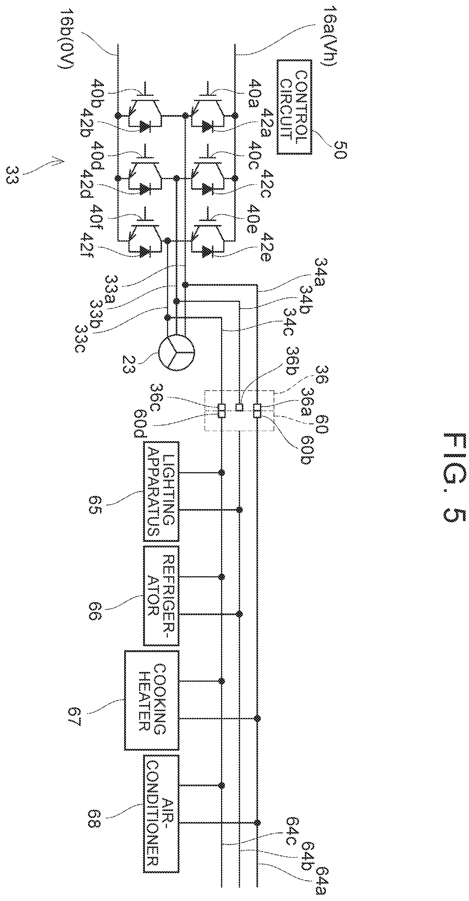 Patent US12157372 Figure 4 – Vehicle comprising changeover device and output connector for supplying different voltage types