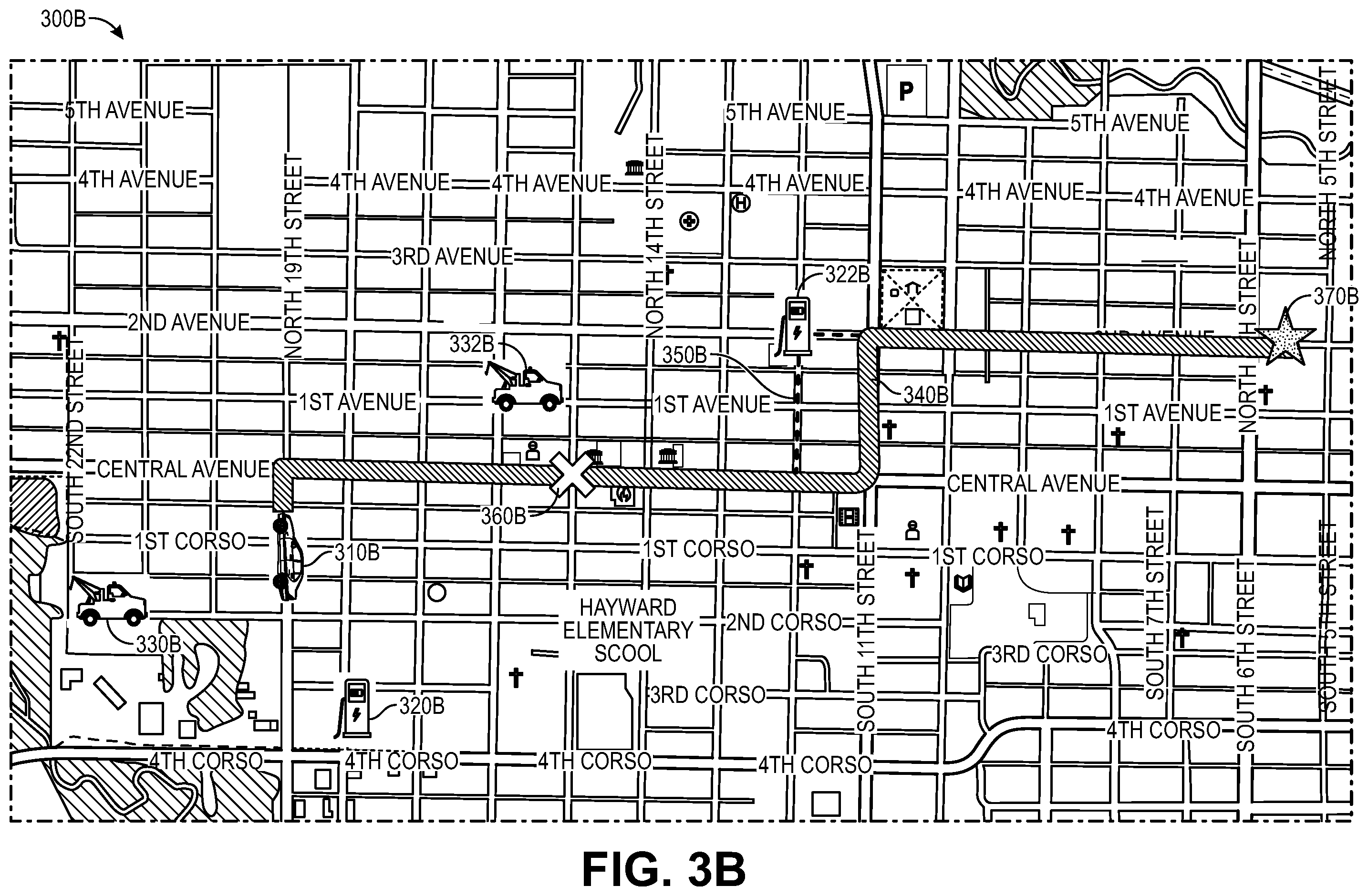 Patent US12157379 Figure 5 – Autonomous vehicle for temporarily powering electric vehicles (EVS) on the road