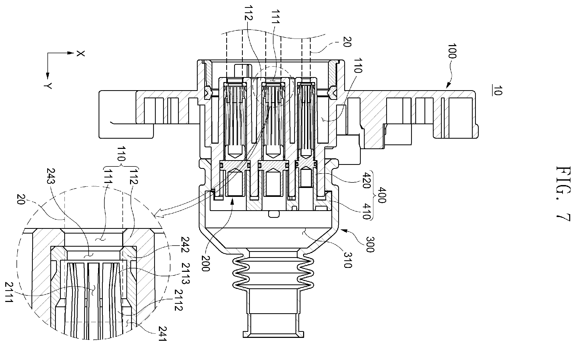 Patent US12157380 Figure 5 – Charging connector for vehicle
