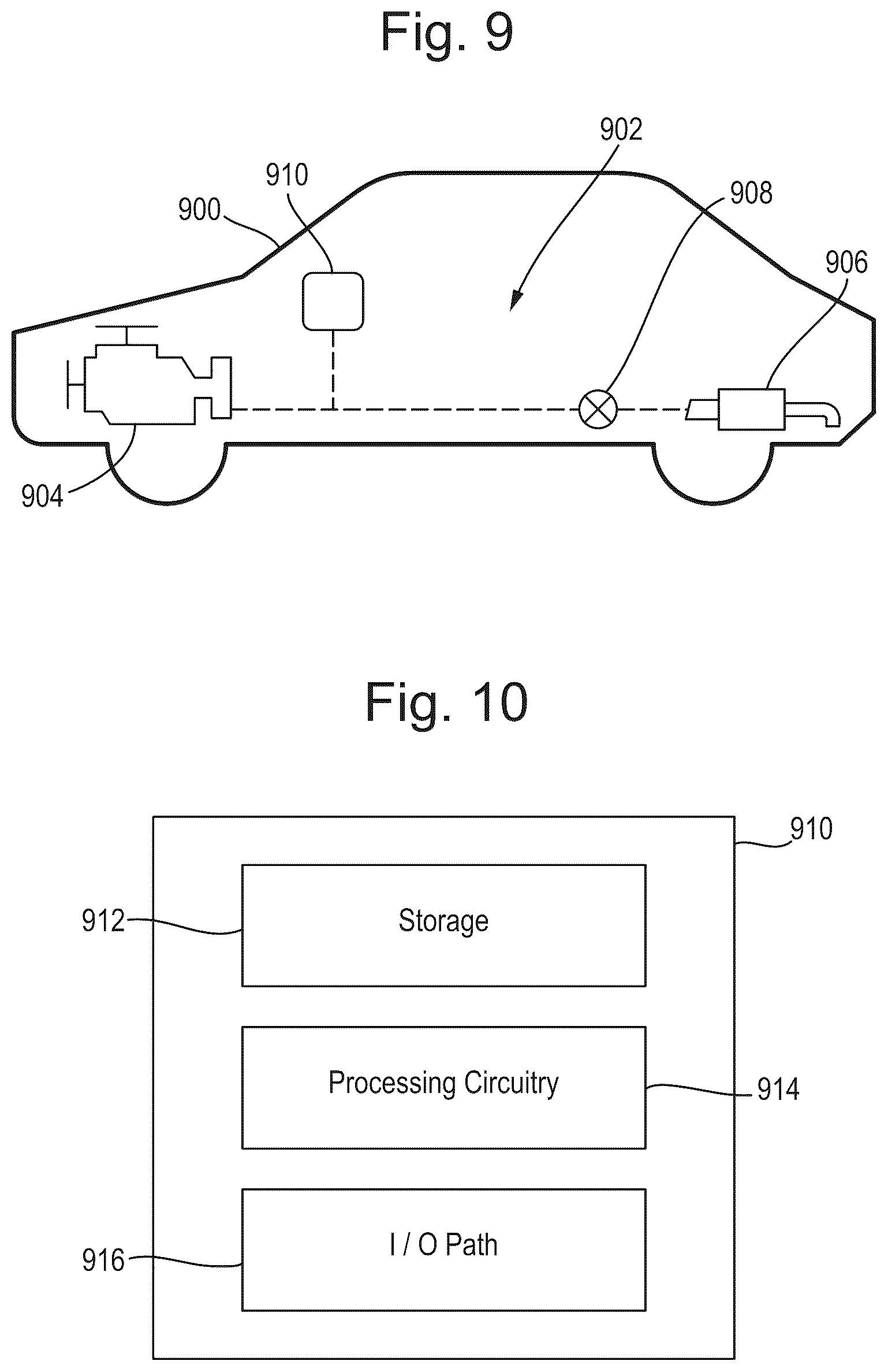 Patent US12157395 Figure 9 – Managing a battery's state of charge using an eCAT for a hybrid vehicle