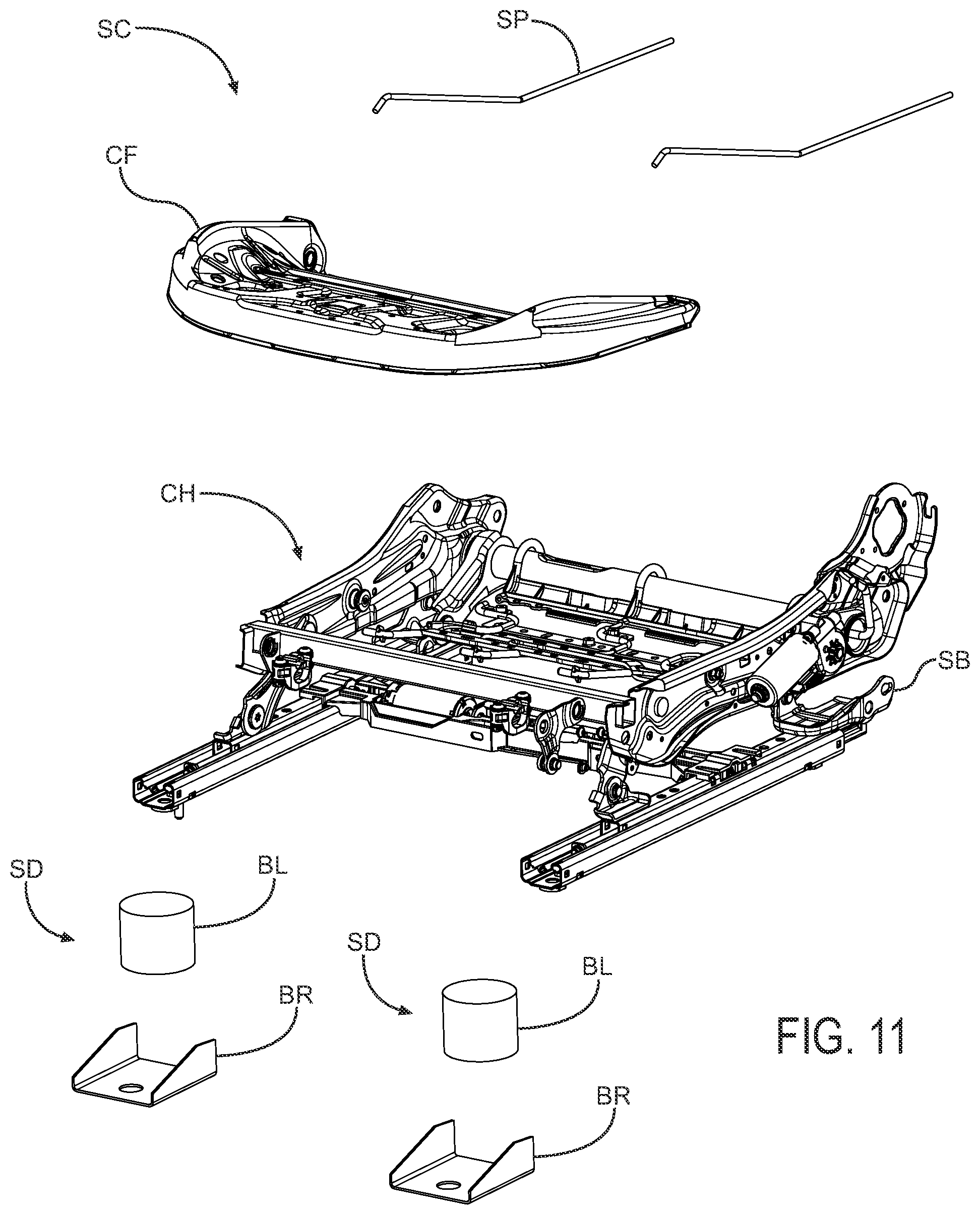 Patent US12157402 Figure 9 – Seat for vehicle