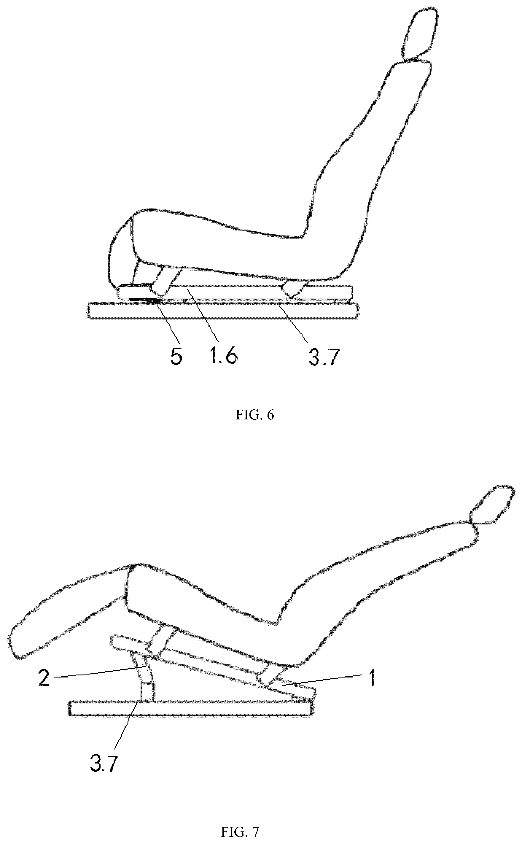 Patent US12157403 Figure 4 – Adjusting apparatus for achieving lying posture in vehicle seat