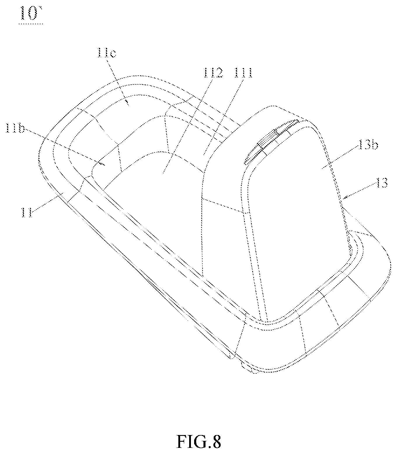 Patent US12157404 Figure 8 – Child safety seat and side impact protection device thereof
