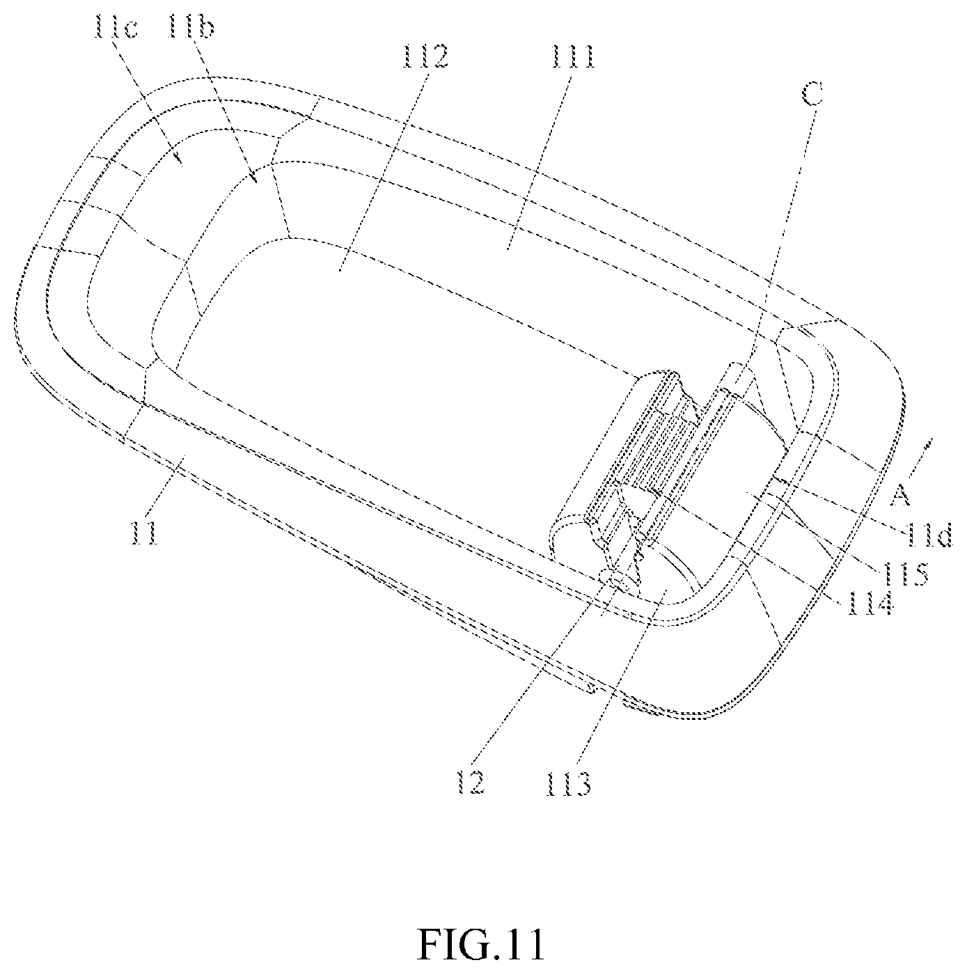 Patent US12157404 Figure 11 – Child safety seat and side impact protection device thereof