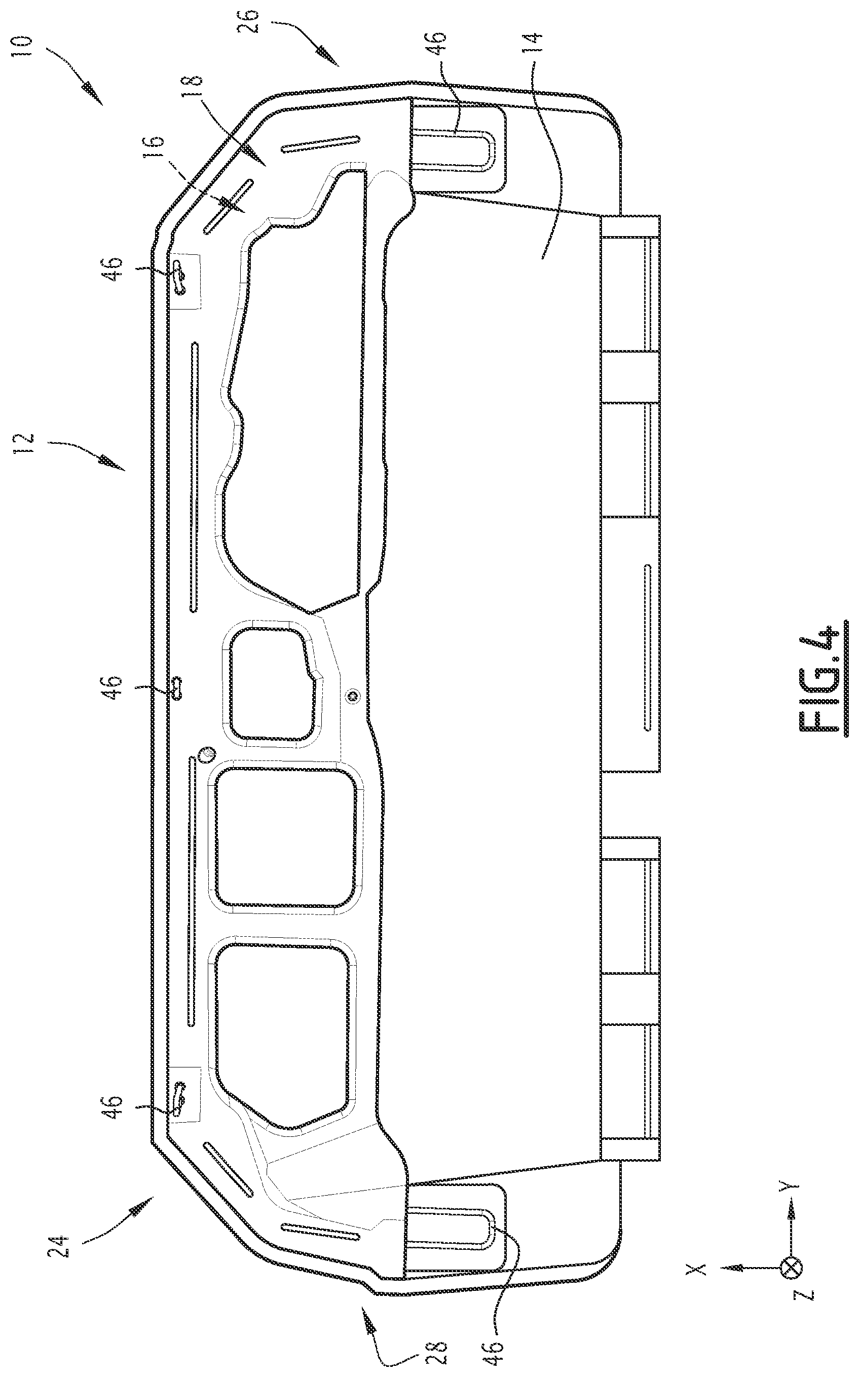 Patent US12157405 Figure 4 – Anti-submarining apparatus for a vehicle