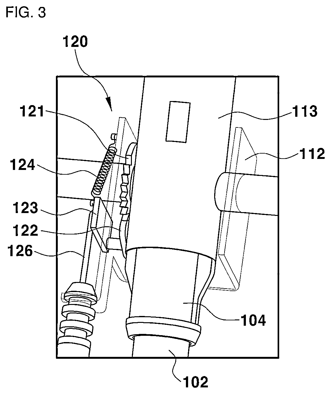 Patent US12157407 Figure 3 – Apparatus for rotating a headrest of a vehicle seat