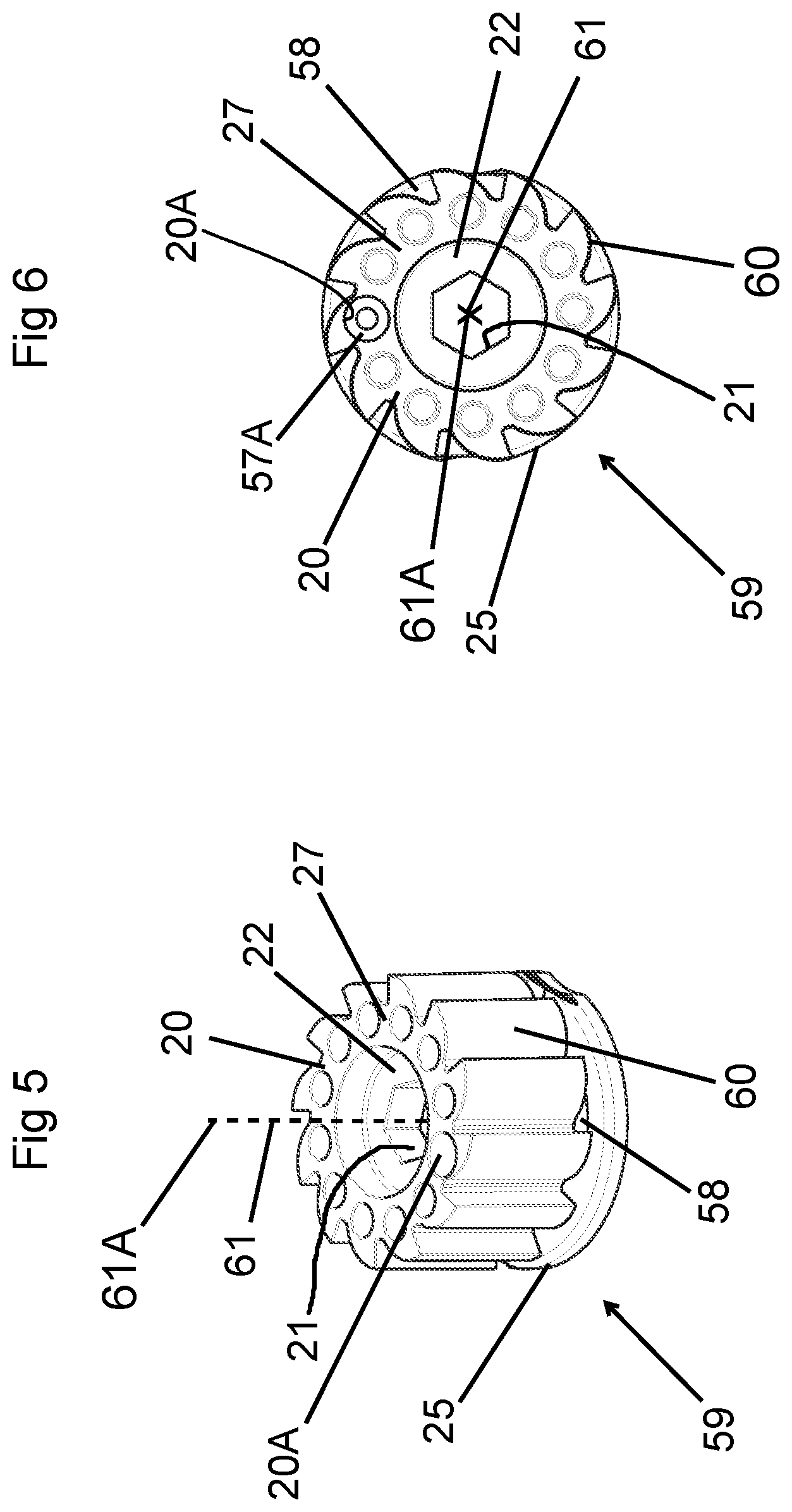 Patent US12157410 Figure 5 – Winding assembly and ratchet spool