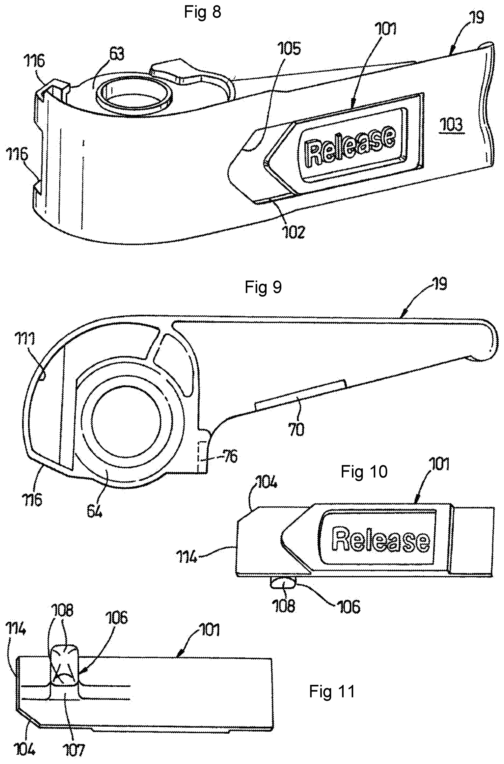 Patent US12157410 Figure 7 – Winding assembly and ratchet spool