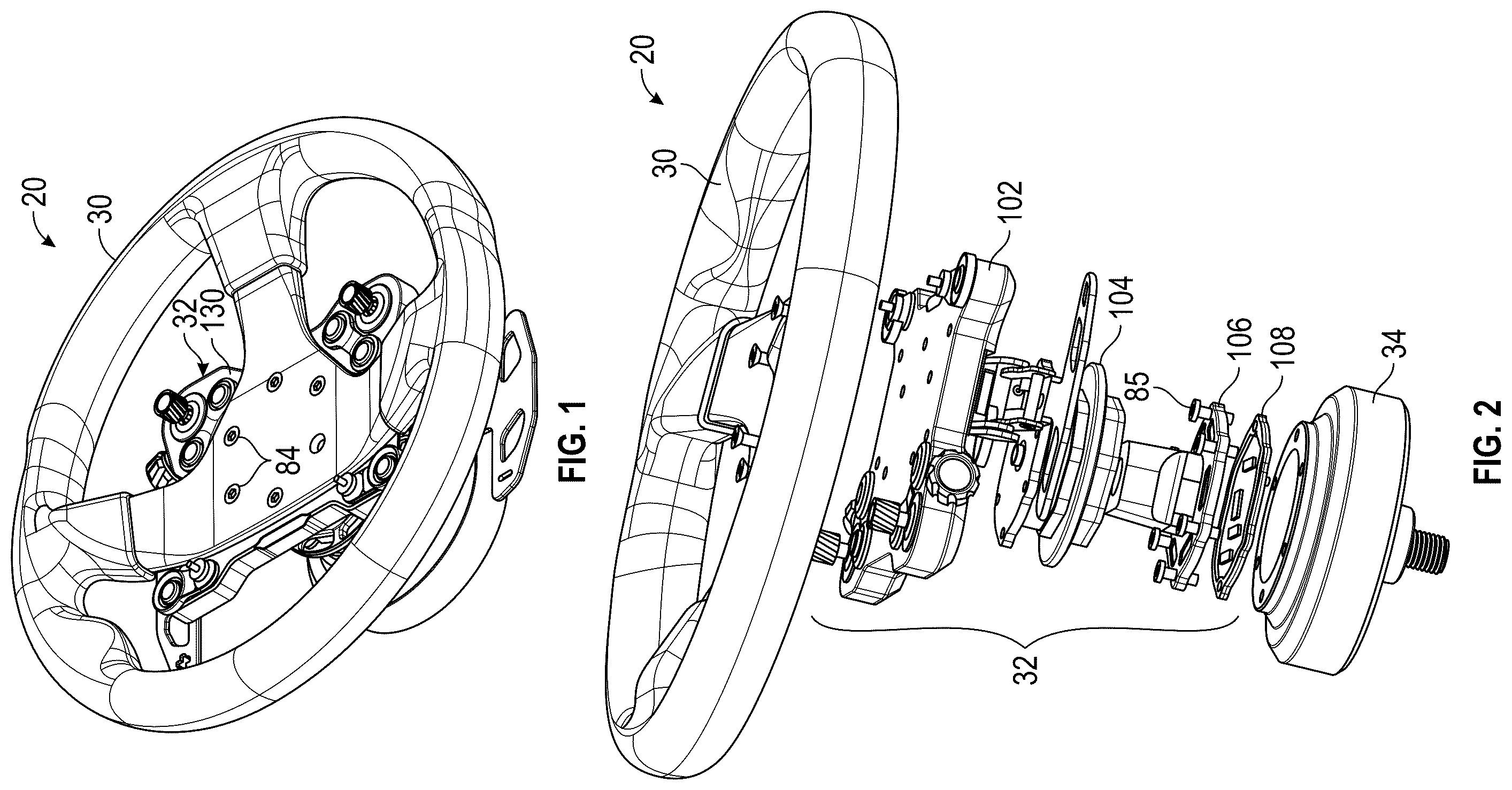 Patent US12157411 — Steering wheel instrument assembly — Figure 1