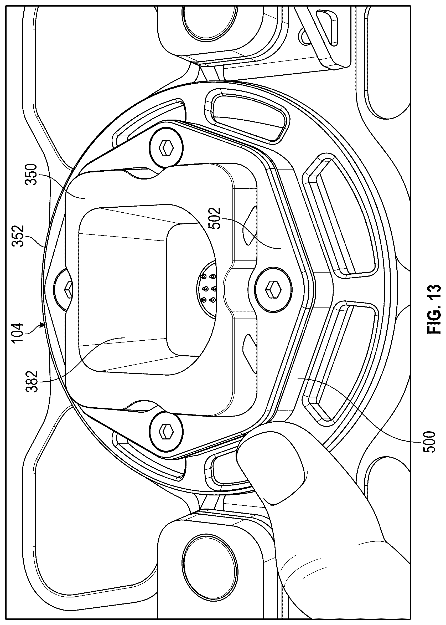 Patent US12157411 Figure 10 – Steering wheel instrument assembly