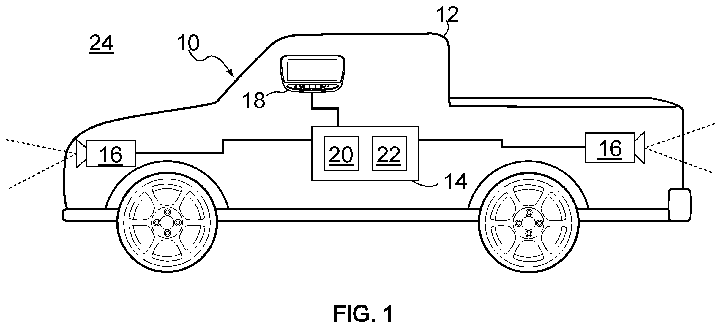 Patent US12157416 Figure 1 – System and method for enhancing occupant awareness