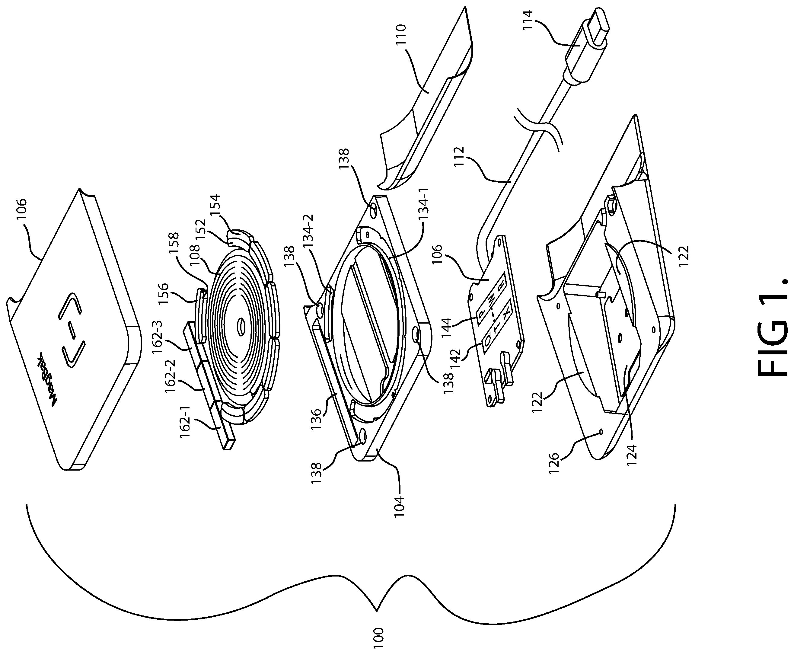 Patent US12157421 Figure 1 – Fixed angle car mount for a mobile device