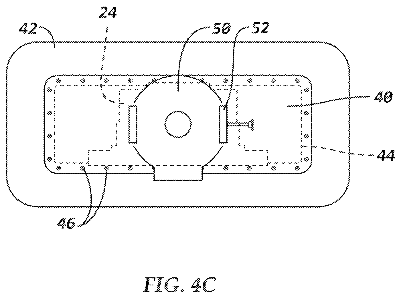 Patent US12157422 Figure 6 – Surveillance platform having a retractable telescoping structure that fully retracts within a vehicle and which has surveillance equipment mounted thereon, and sealing device mounted to the telescoping structure