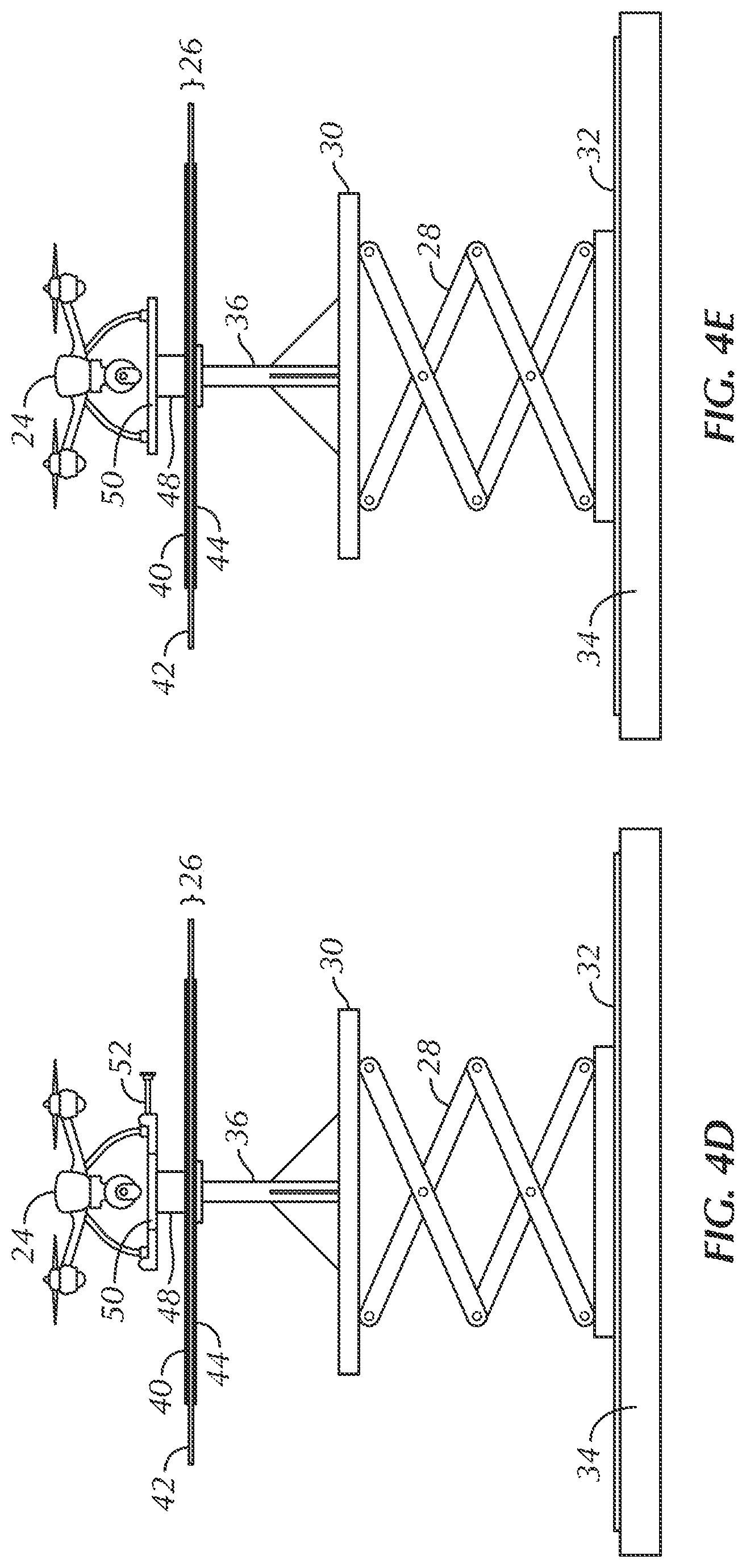 Patent US12157422 Figure 7 – Surveillance platform having a retractable telescoping structure that fully retracts within a vehicle and which has surveillance equipment mounted thereon, and sealing device mounted to the telescoping structure