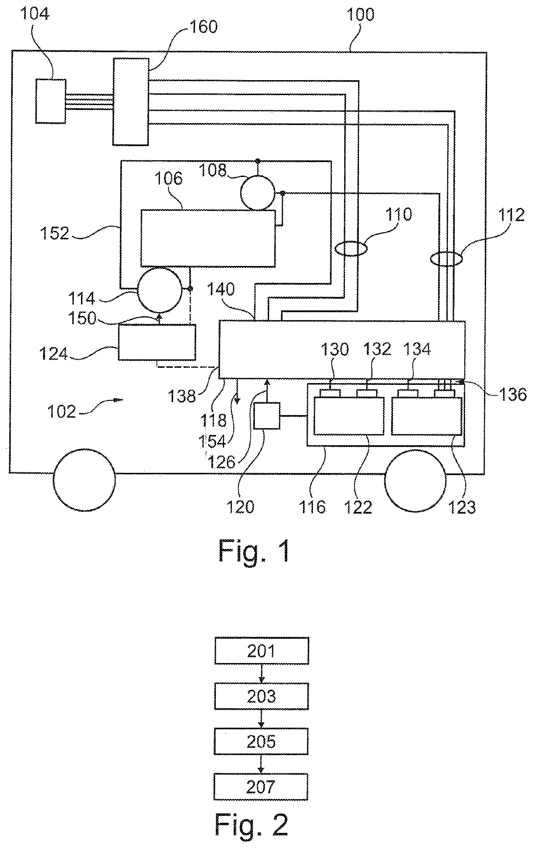 Patent US12157423 — Device for power supply, method for supplying power to at least one electrical load, and vehicle — Figure 1