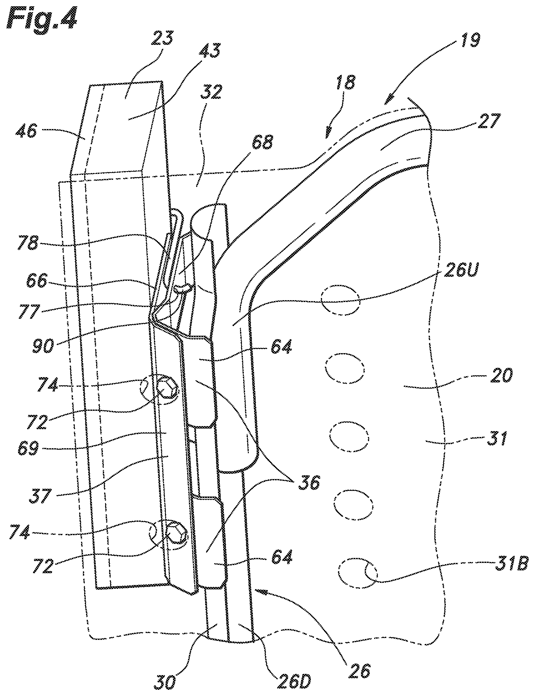 Patent US12157428 Figure 4 – Vehicle seat