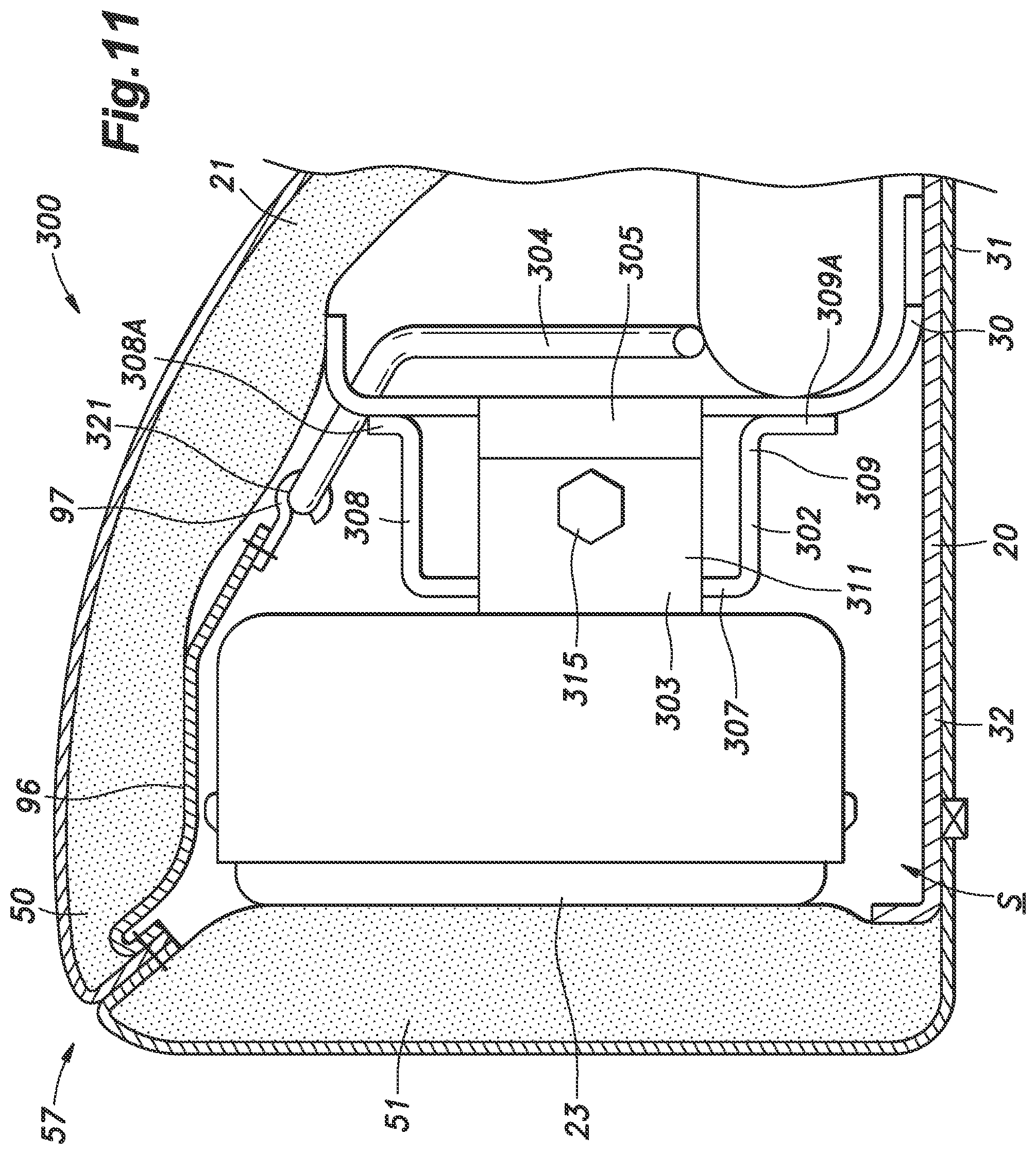 Patent US12157428 Figure 11 – Vehicle seat