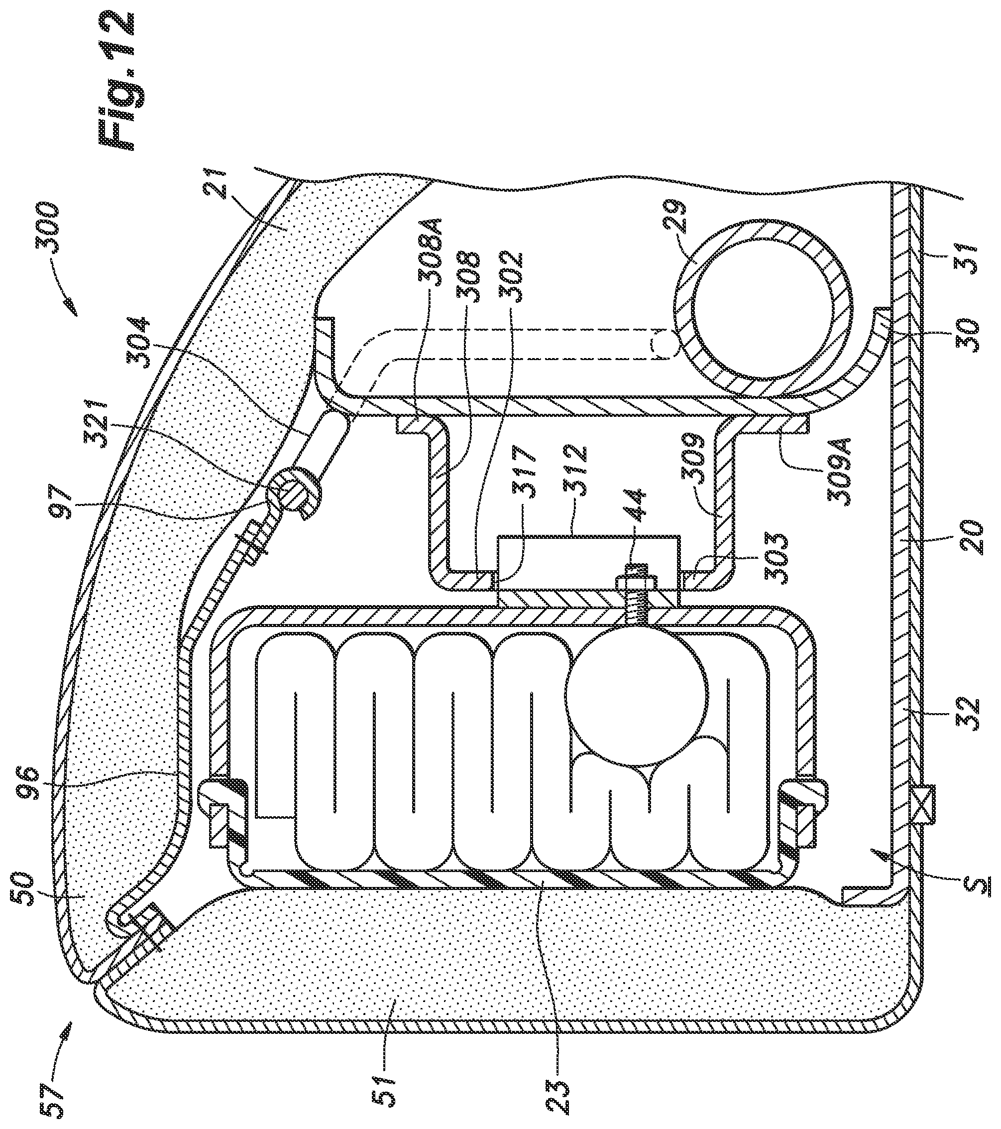 Patent US12157428 Figure 12 – Vehicle seat