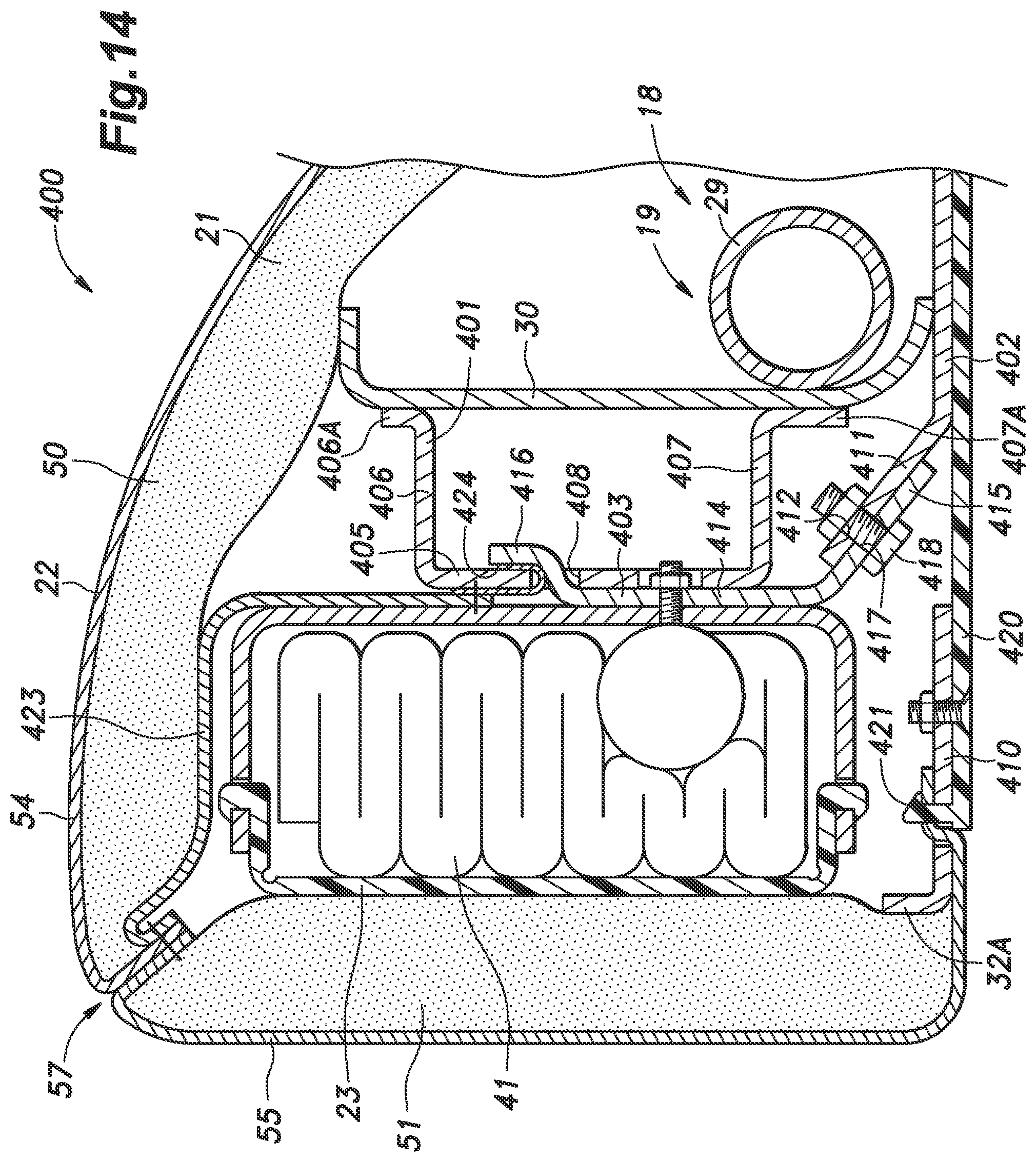 Patent US12157428 Figure 14 – Vehicle seat
